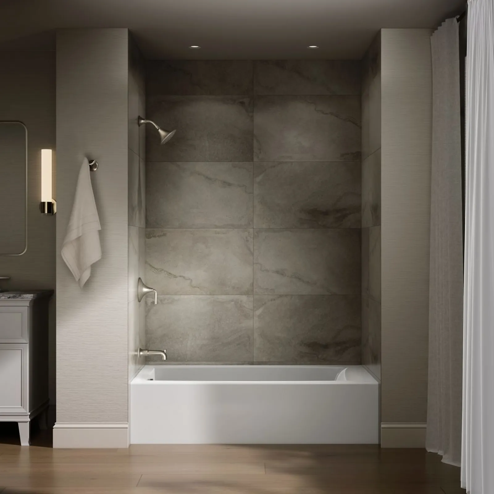 60" x 32" alcove bath with left drain^Kohler Clearance