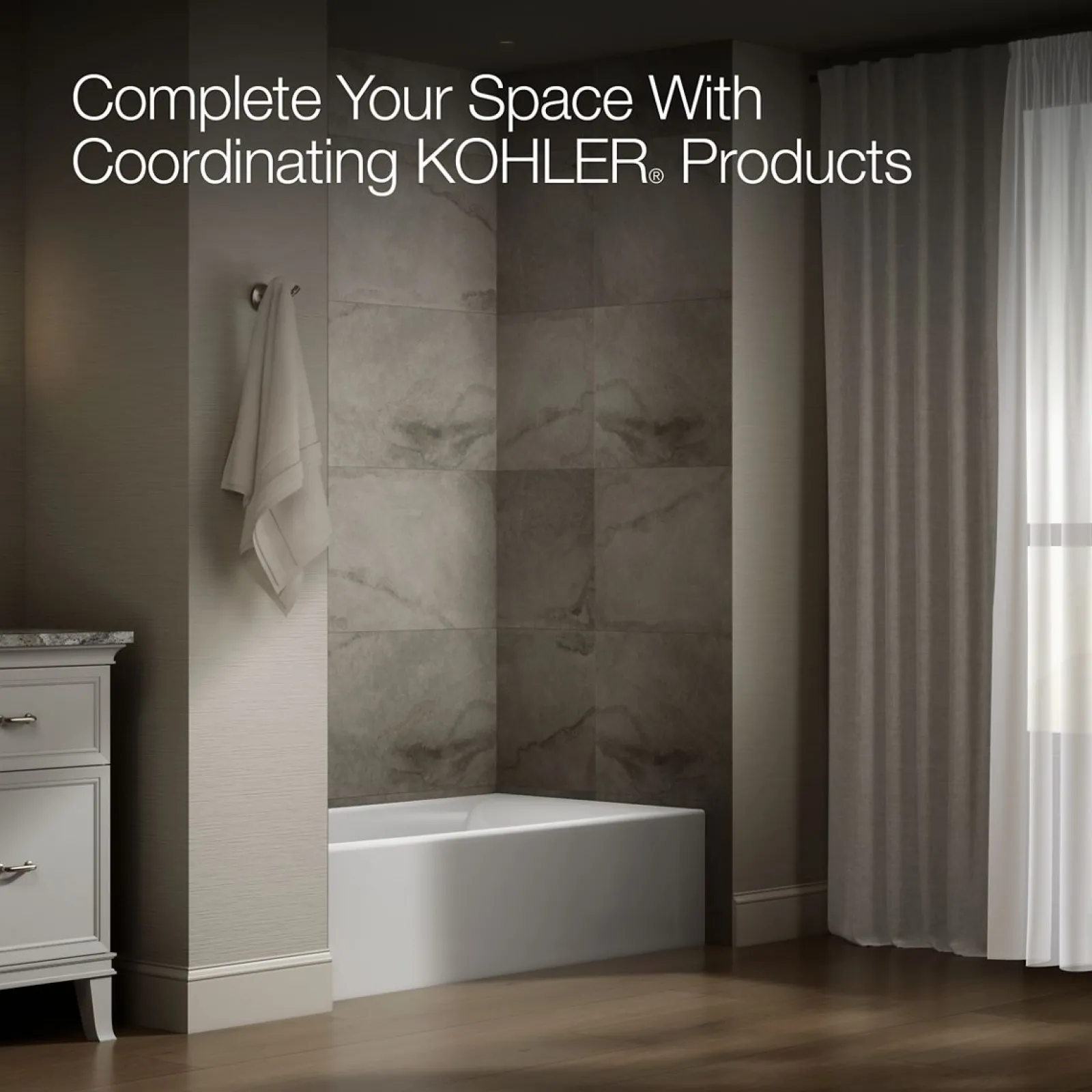 60" x 32" alcove bath with left drain^Kohler Clearance
