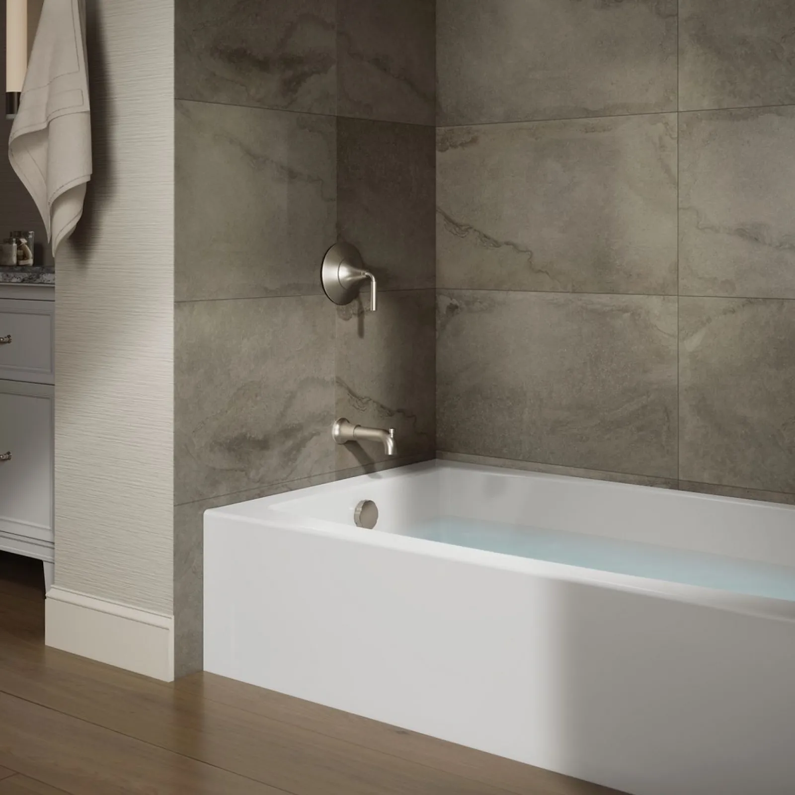60" x 36" alcove bath with left drain^Kohler Best