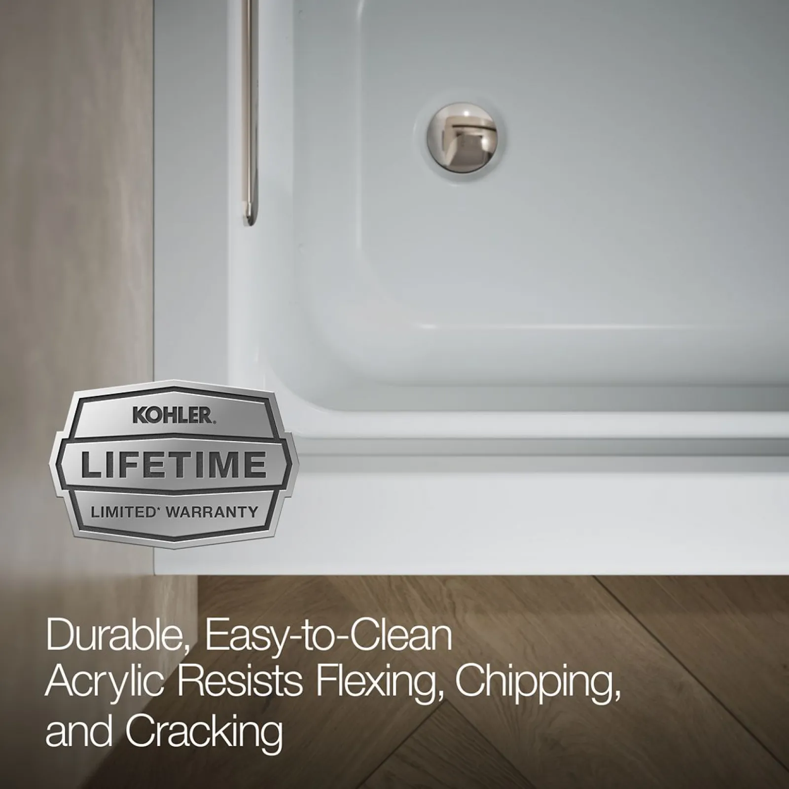 66" x 32" alcove Heated BubbleMassage™ air bath, left drain^Kohler Sale
