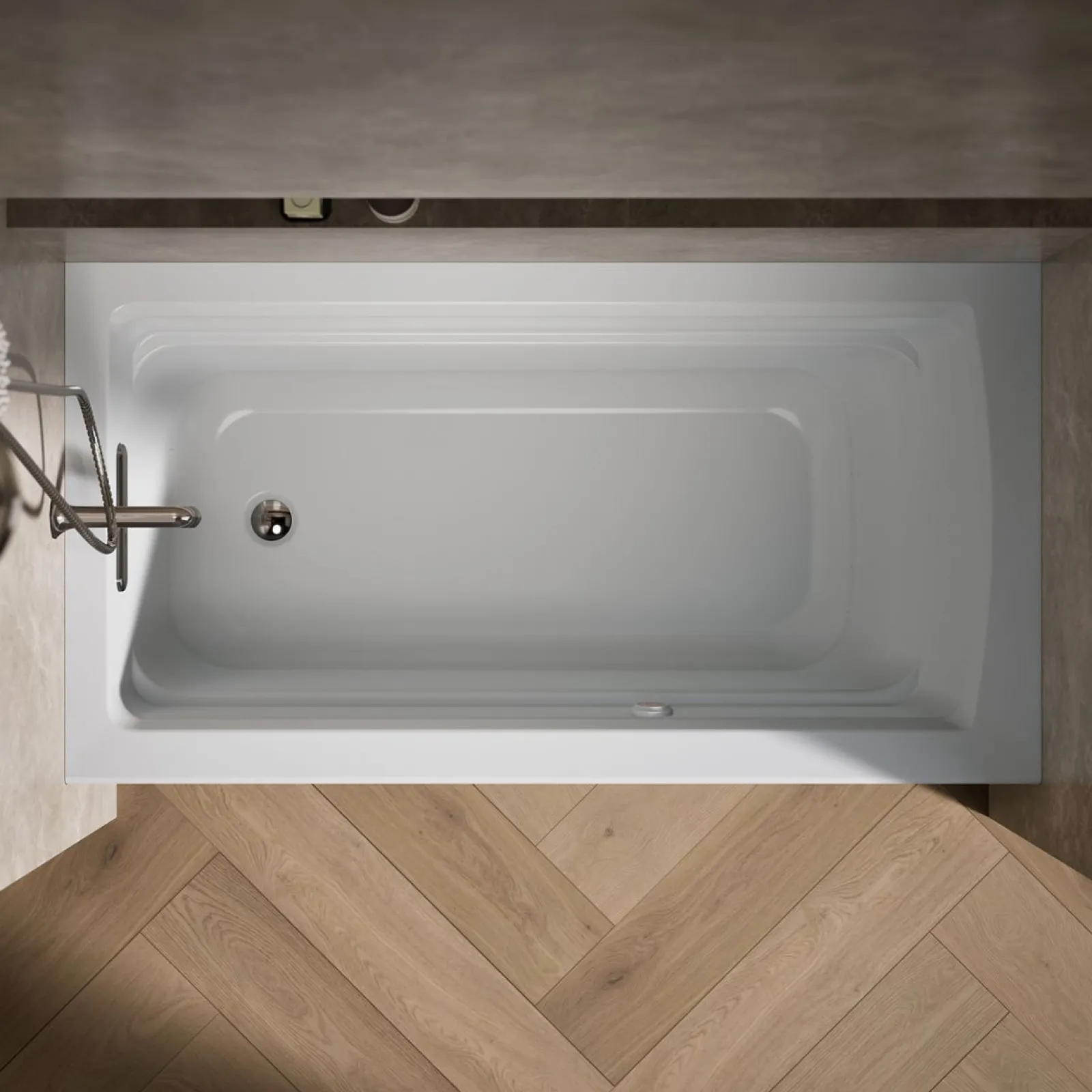 60" x 32" alcove Heated BubbleMassage™ air bath, left drain^Kohler Sale