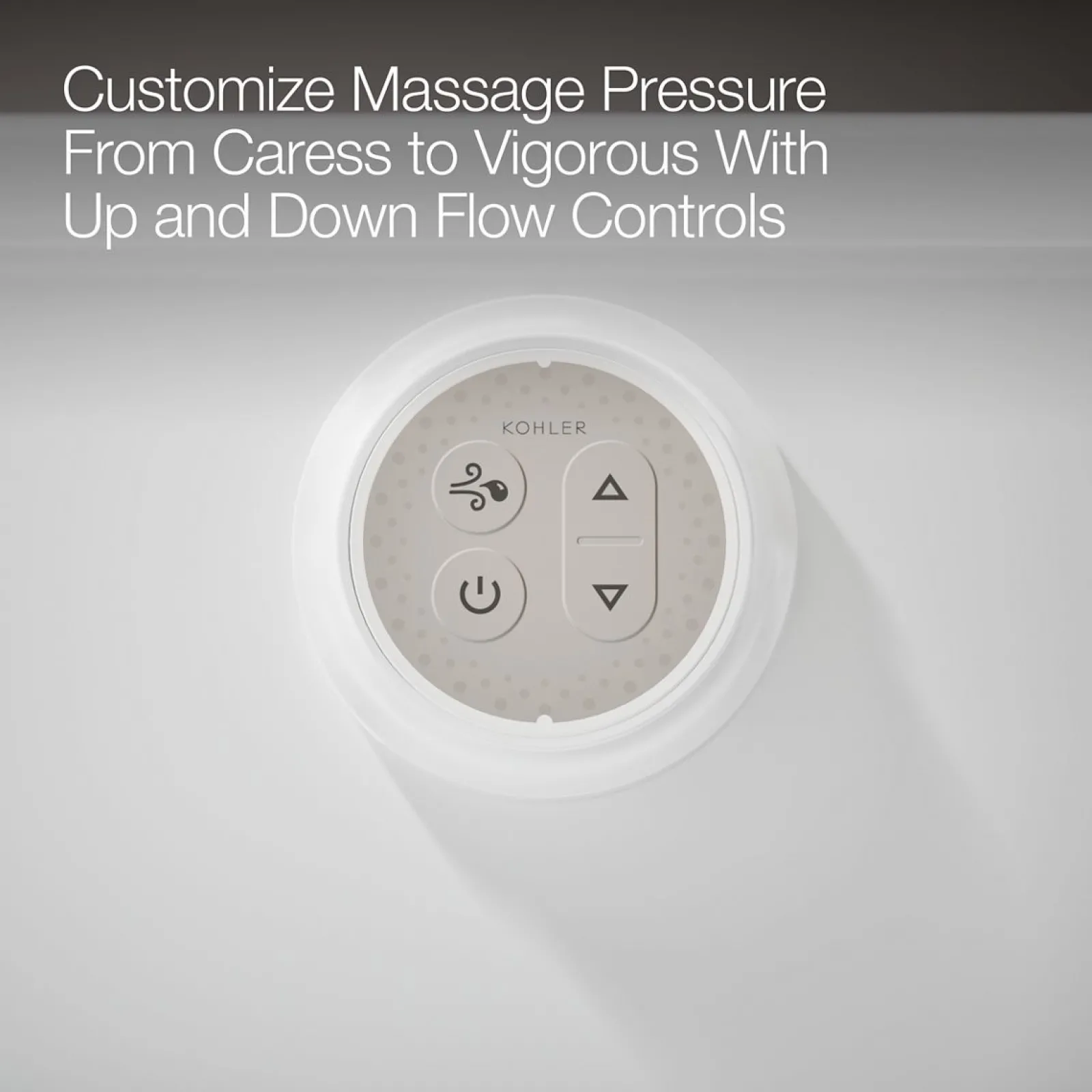 60" x 32" alcove Heated BubbleMassage™ air bath and whirlpool, left drain^Kohler