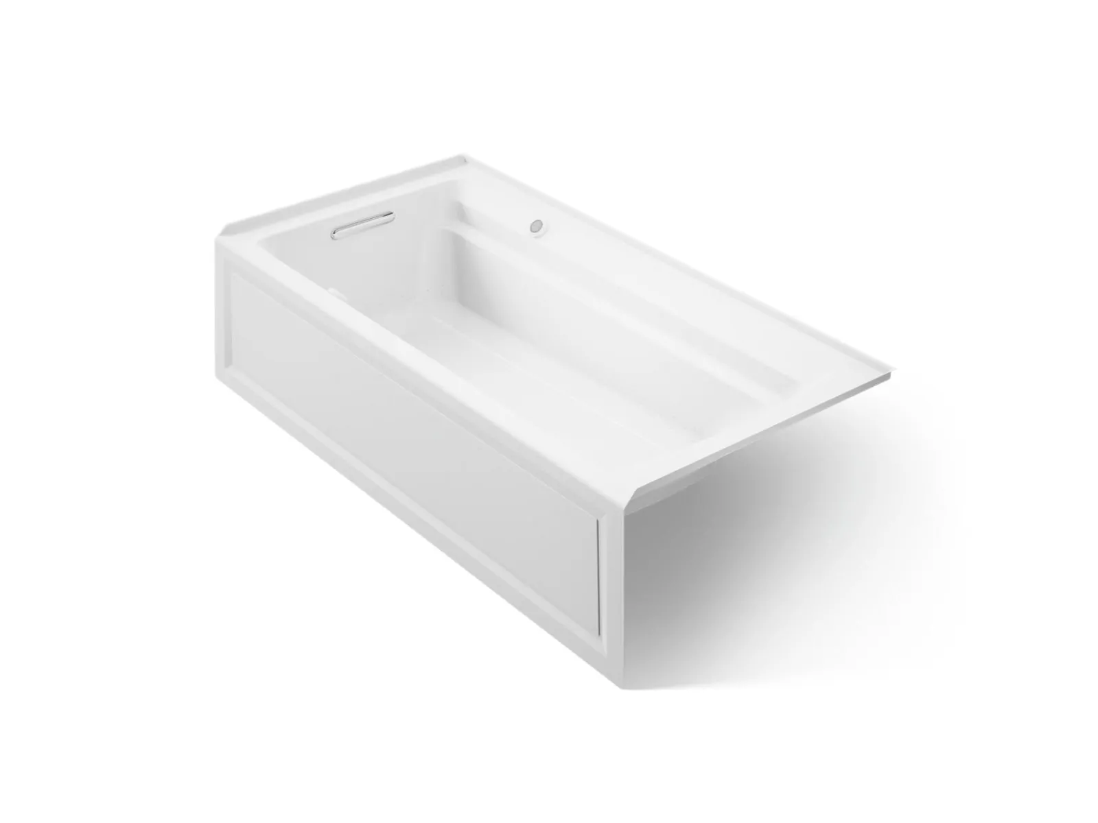 72" x 36" alcove Heated BubbleMassage™ air bath with Bask® heated surface, left drain^Kohler Clearance