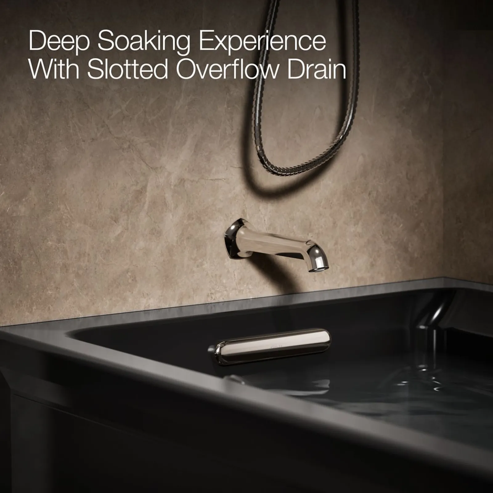 72" x 36" alcove Heated BubbleMassage™ air bath with Bask® heated surface, left drain^Kohler Clearance