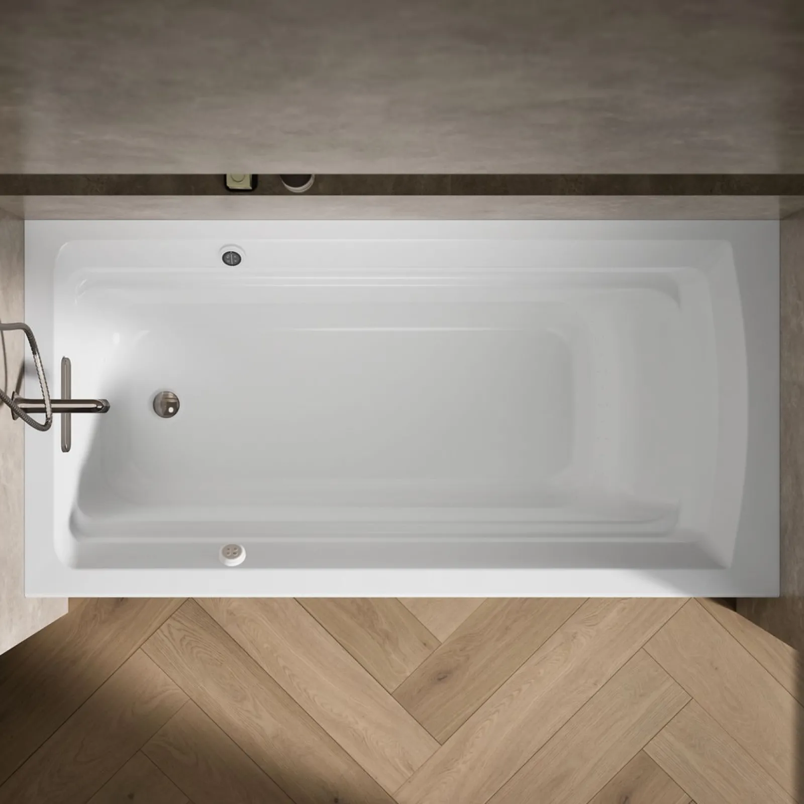72" x 36" alcove Heated BubbleMassage™ air bath with Bask® heated surface, left drain^Kohler Clearance