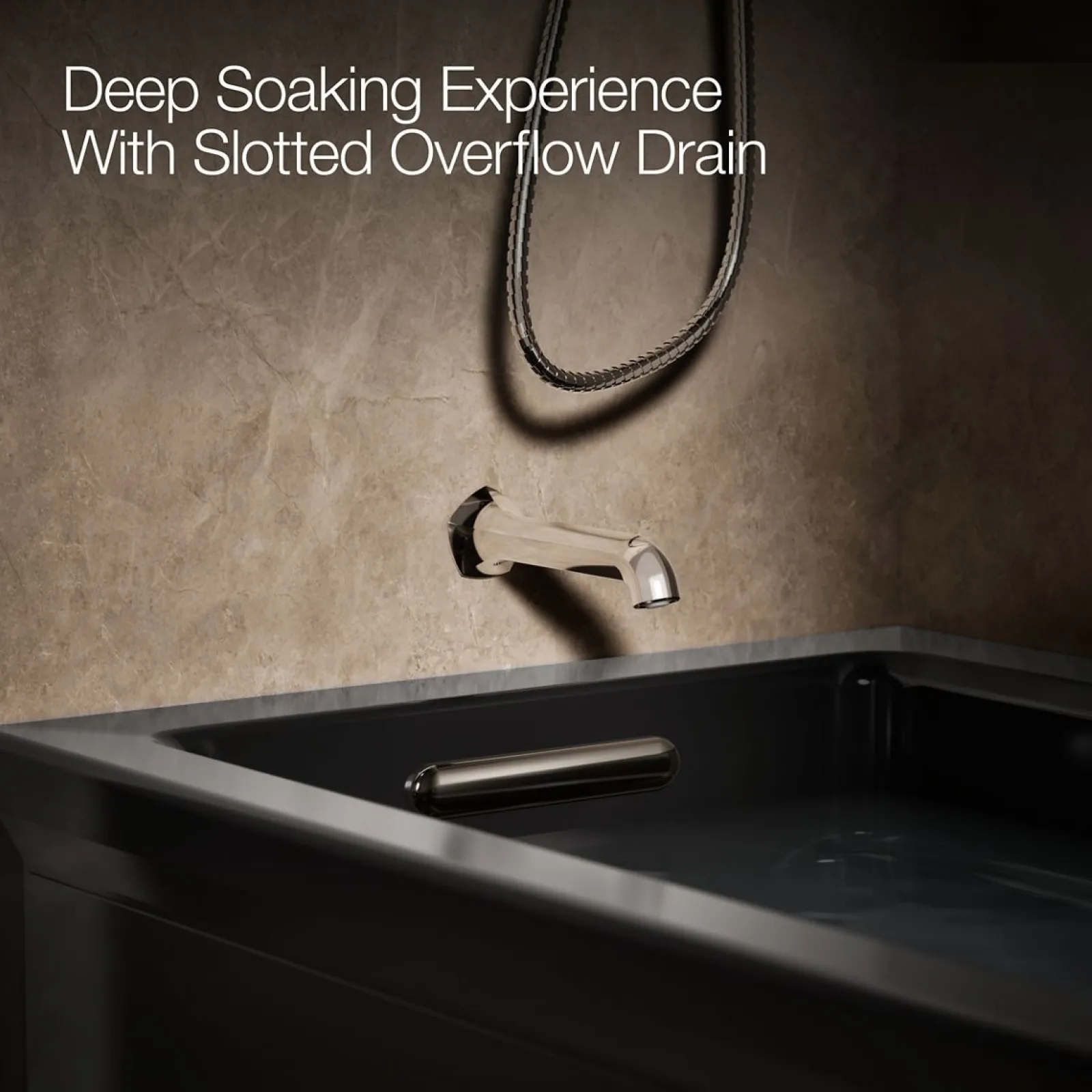 66" x 32" alcove Heated BubbleMassage™ air bath with Bask® heated surface, left drain^Kohler Online