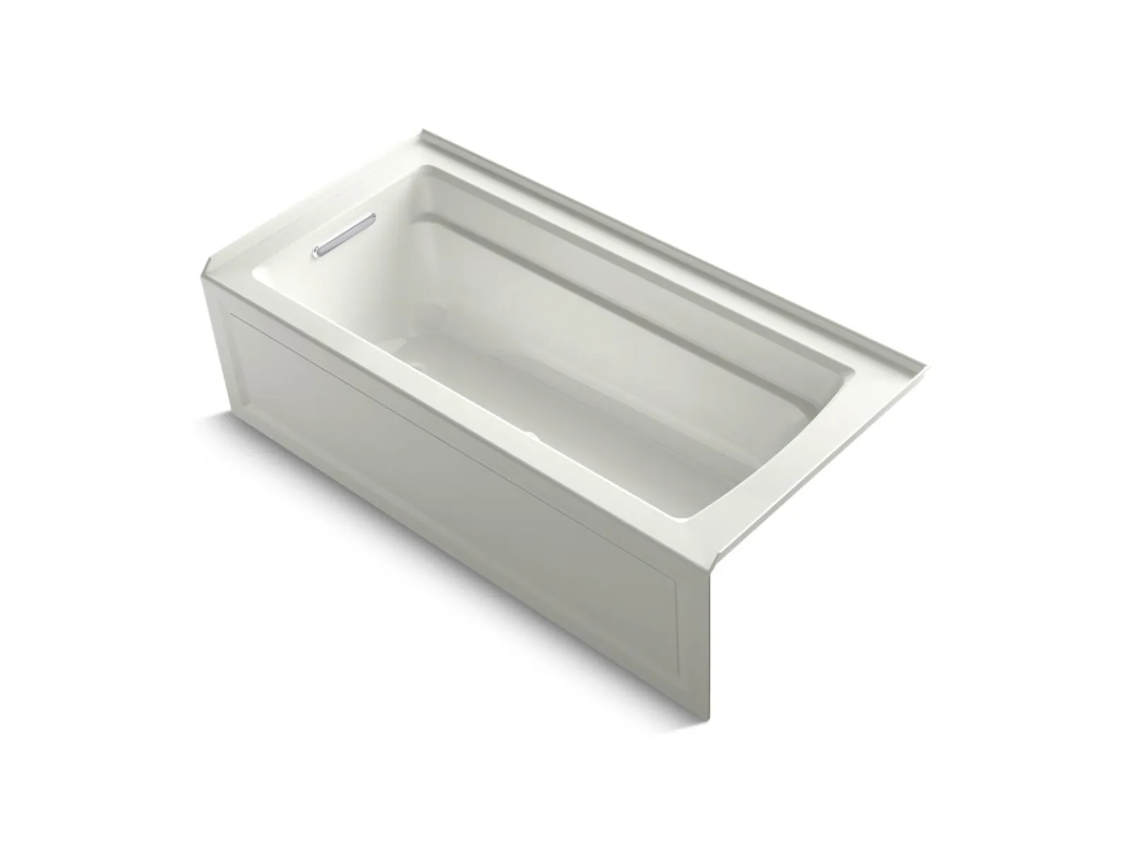 66" x 32" alcove Heated BubbleMassage™ air bath with Bask® heated surface, left drain^Kohler Online