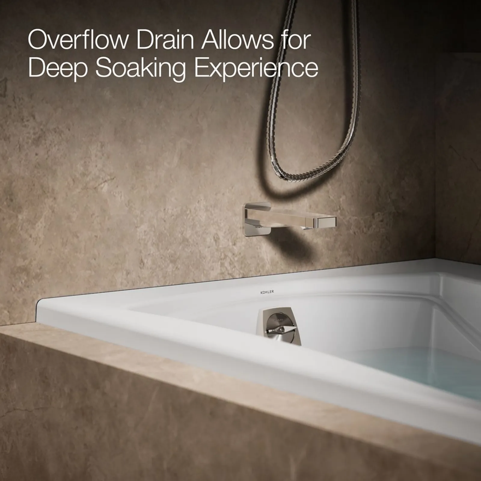 66" x 36" alcove Heated BubbleMassage™ air bath, left drain^Kohler New
