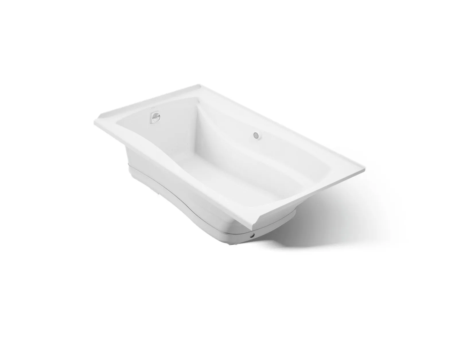 66" x 36" alcove Heated BubbleMassage™ air bath with Bask® heated surface, left drain^Kohler Clearance