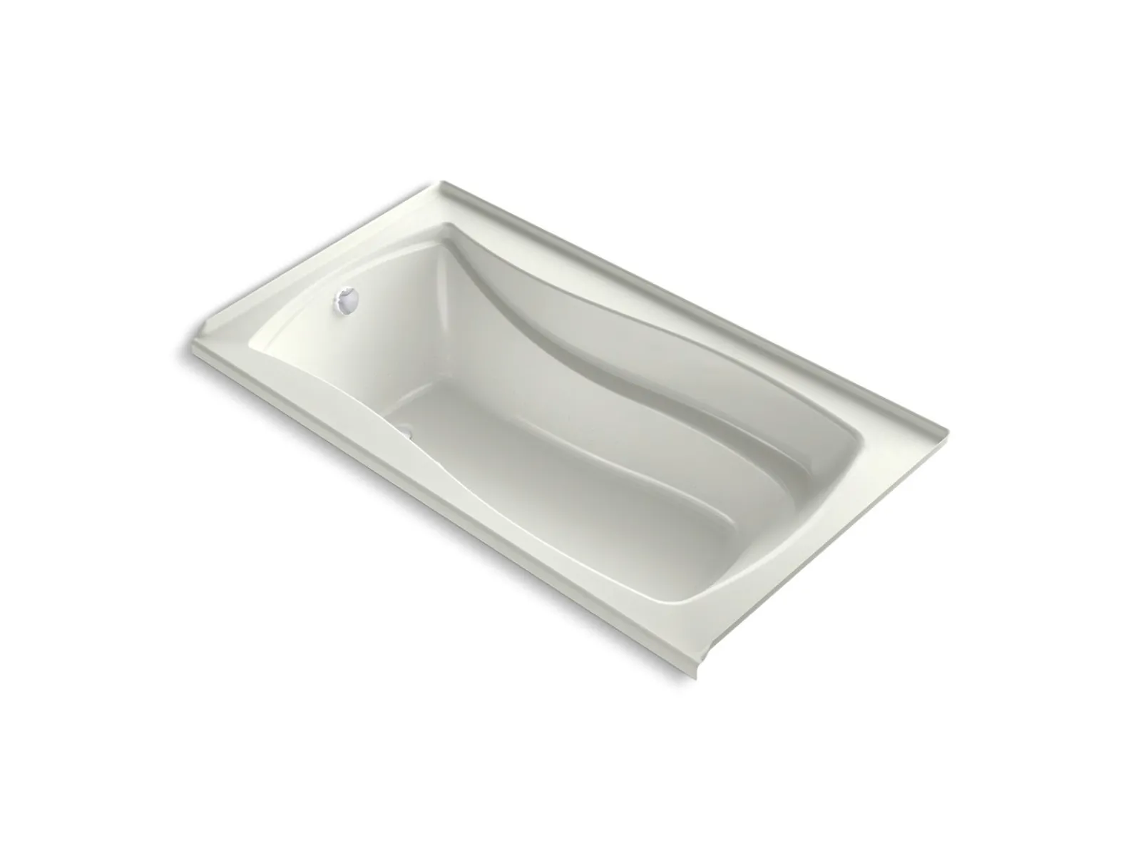 66" x 36" alcove Heated BubbleMassage™ air bath with Bask® heated surface, left drain^Kohler Clearance