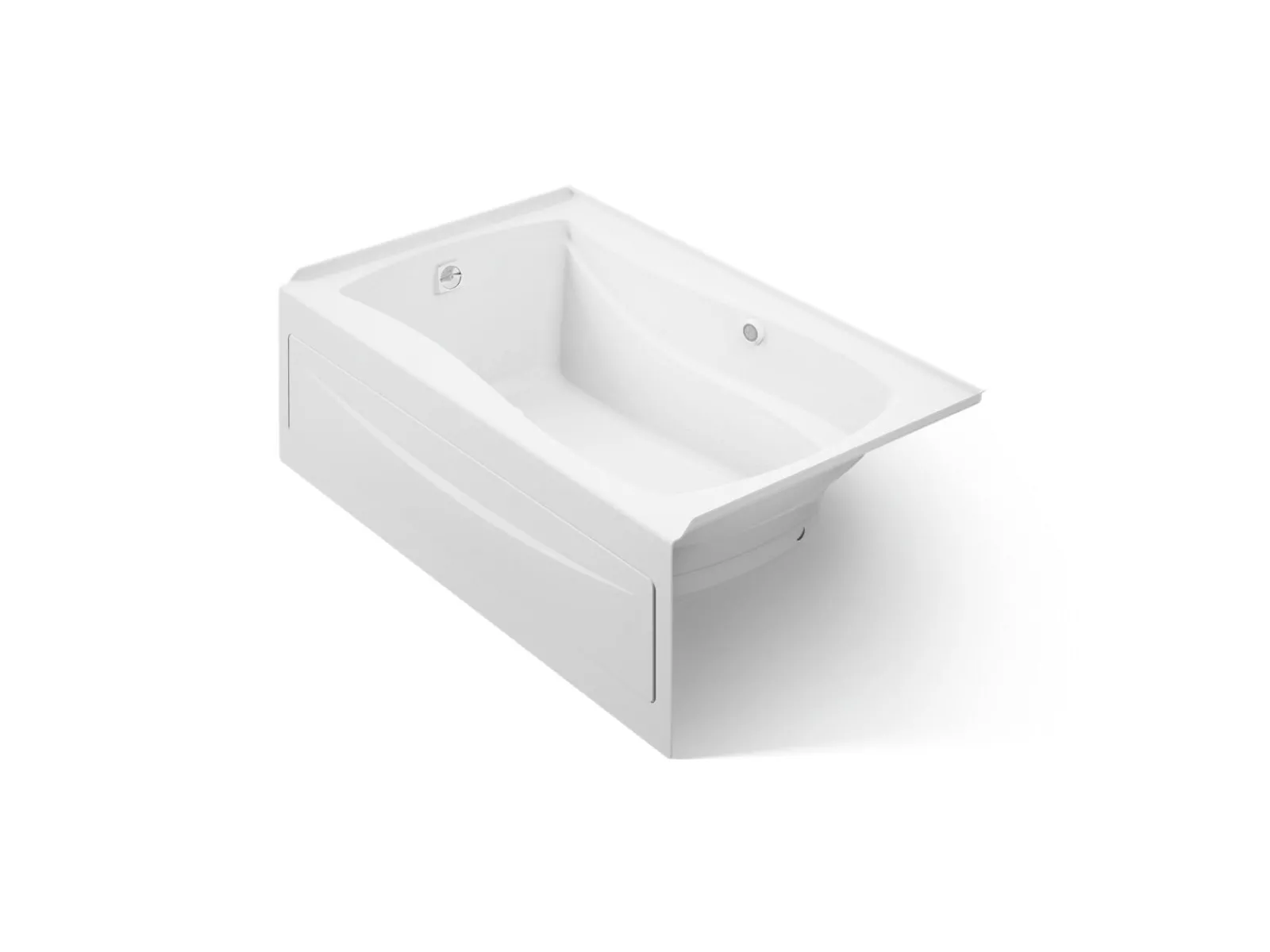 60" x 36" alcove Heated BubbleMassage™ air bath with Bask® heated surface, left drain^Kohler Discount