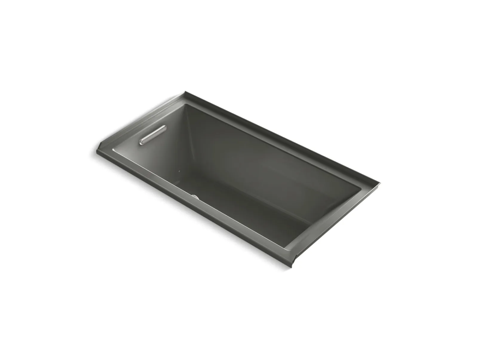 60" x 30" alcove Heated BubbleMassage™ air bath with Bask®, left drain^Kohler Best