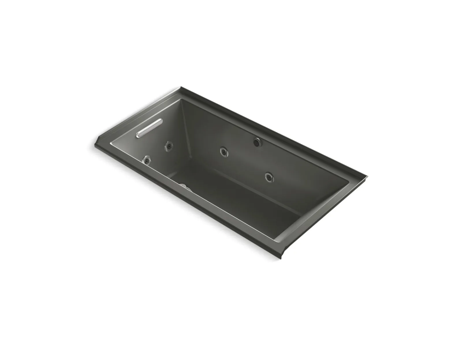 60" x 30" alcove Heated BubbleMassage™ air bath with whirlpool, left drain^Kohler Discount