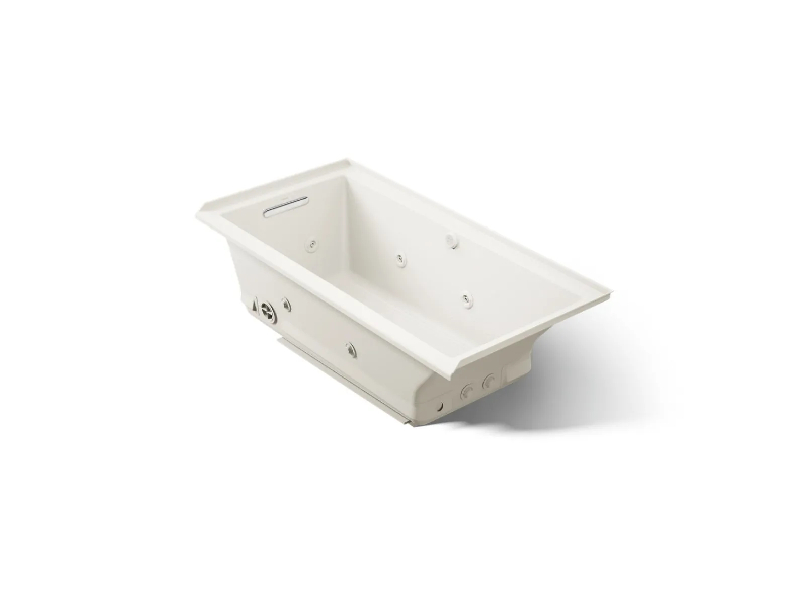 60" x 30" alcove Heated BubbleMassage™ air bath with whirlpool, left drain^Kohler Discount