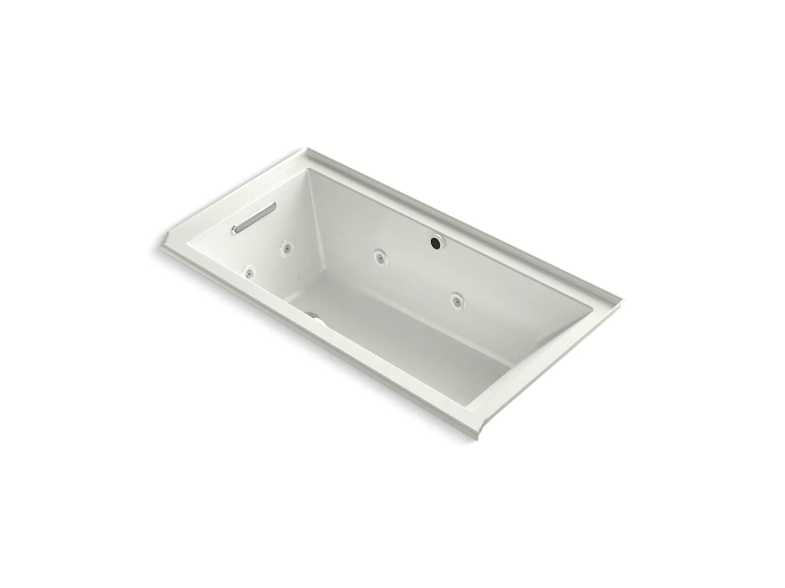 60" x 30" alcove Heated BubbleMassage™ air bath with whirlpool, left drain^Kohler Discount