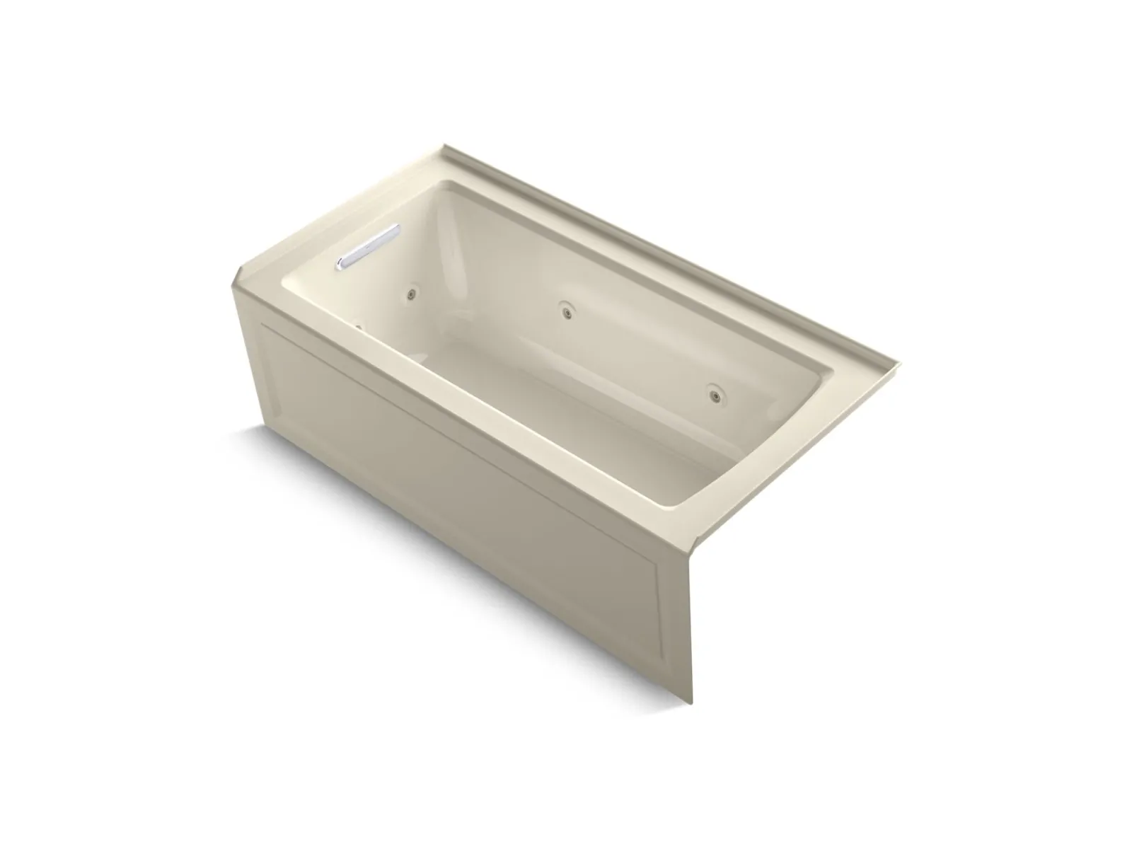 60" x 30" alcove heated whirlpool bath, left drain^Kohler Outlet