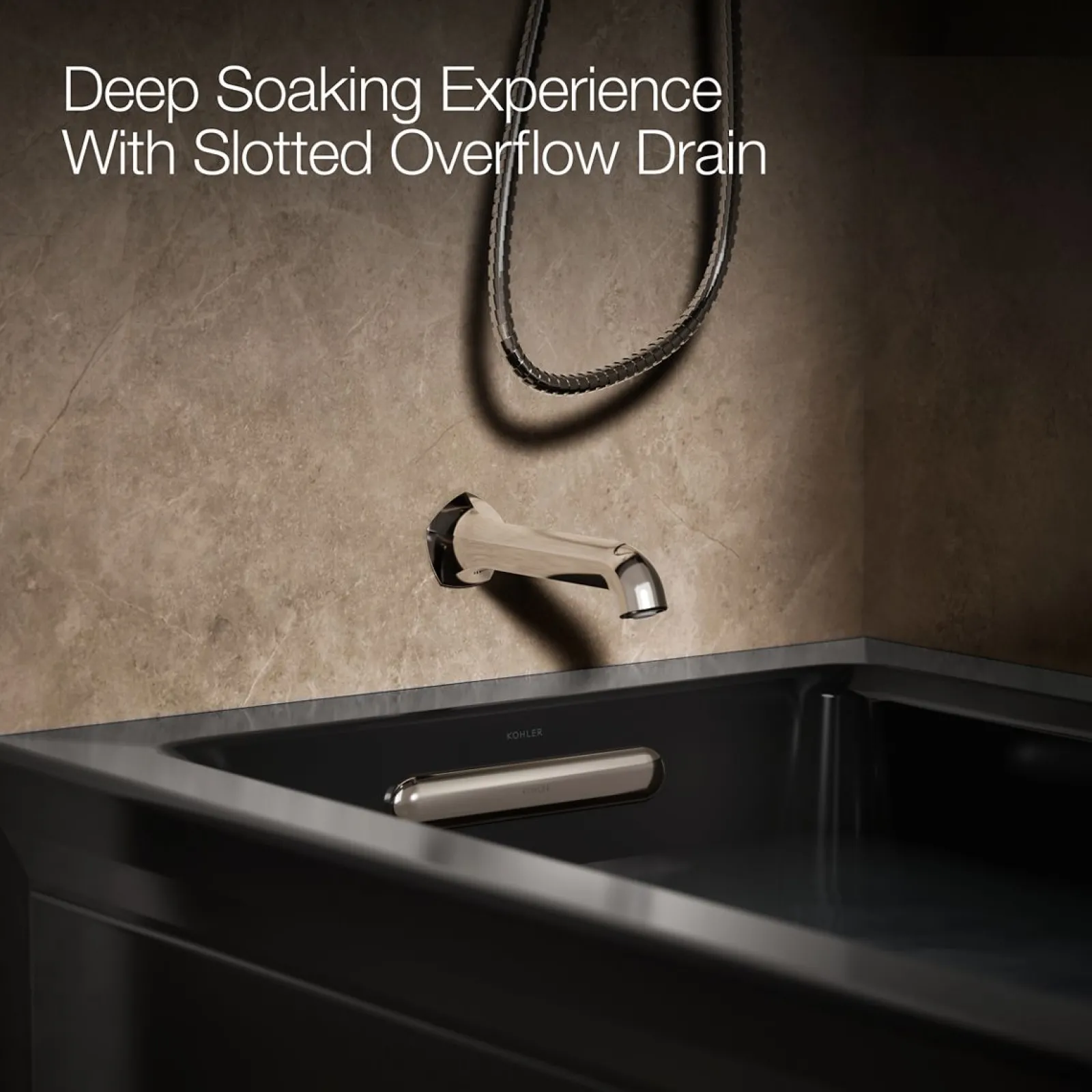 60" x 30" alcove heated whirlpool bath, left drain^Kohler Outlet