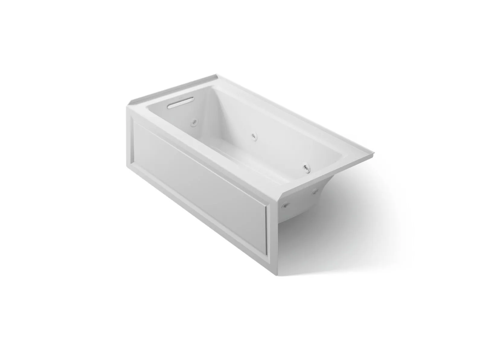60" x 30" alcove heated whirlpool bath, left drain^Kohler Outlet