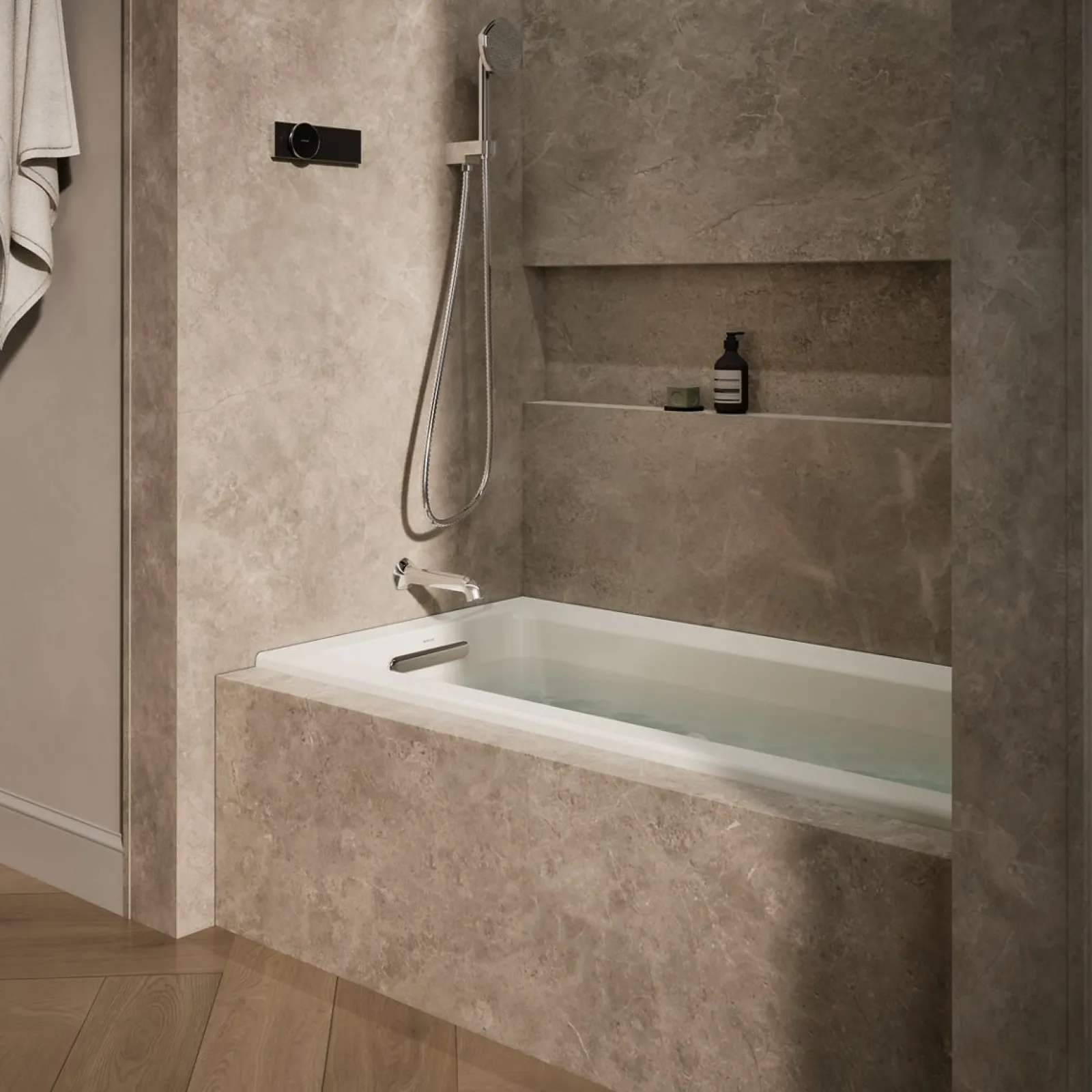 60" x 30" alcove heated whirlpool bath, left drain^Kohler Clearance