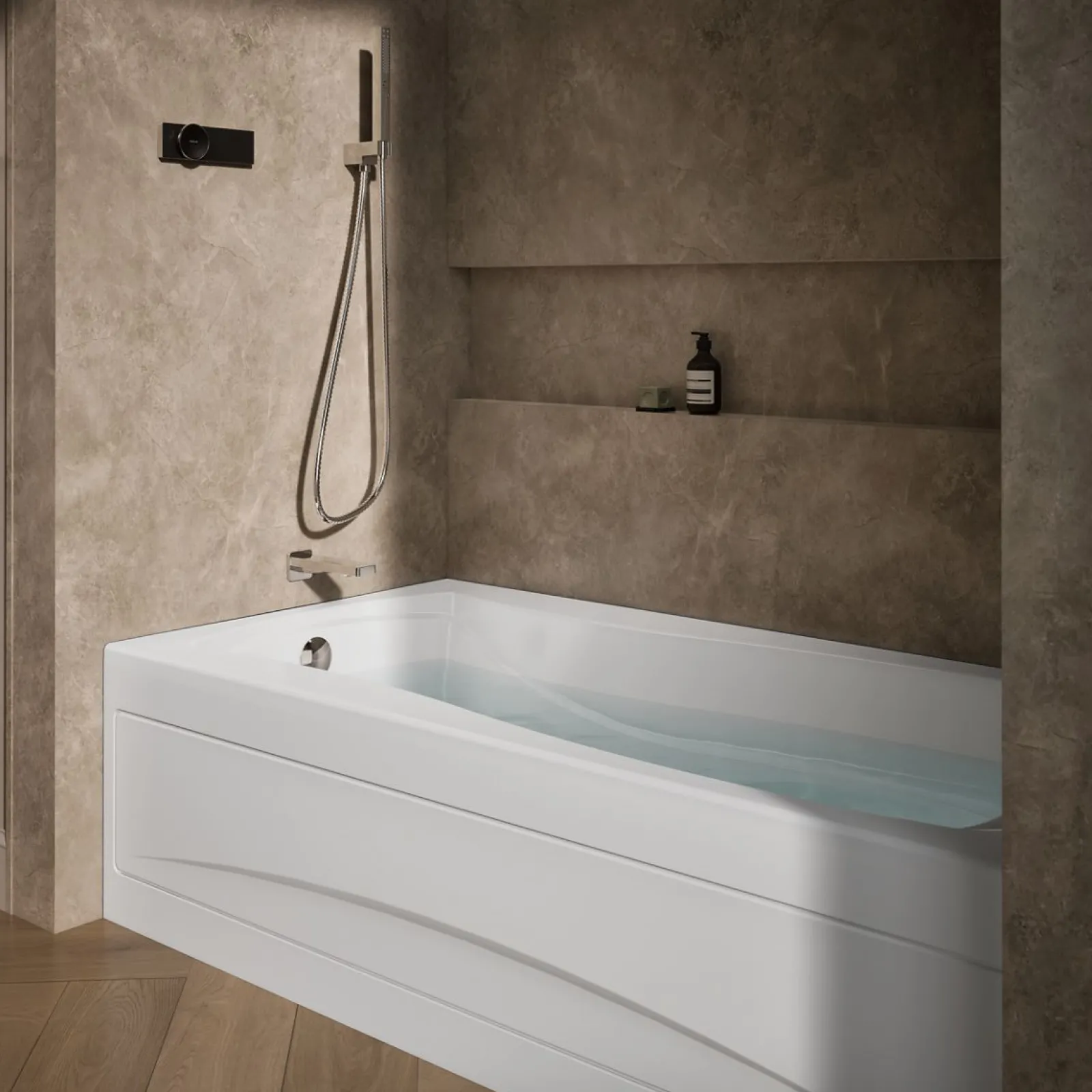 72" x 36" alcove heated whirlpool bath, left drain^Kohler Discount