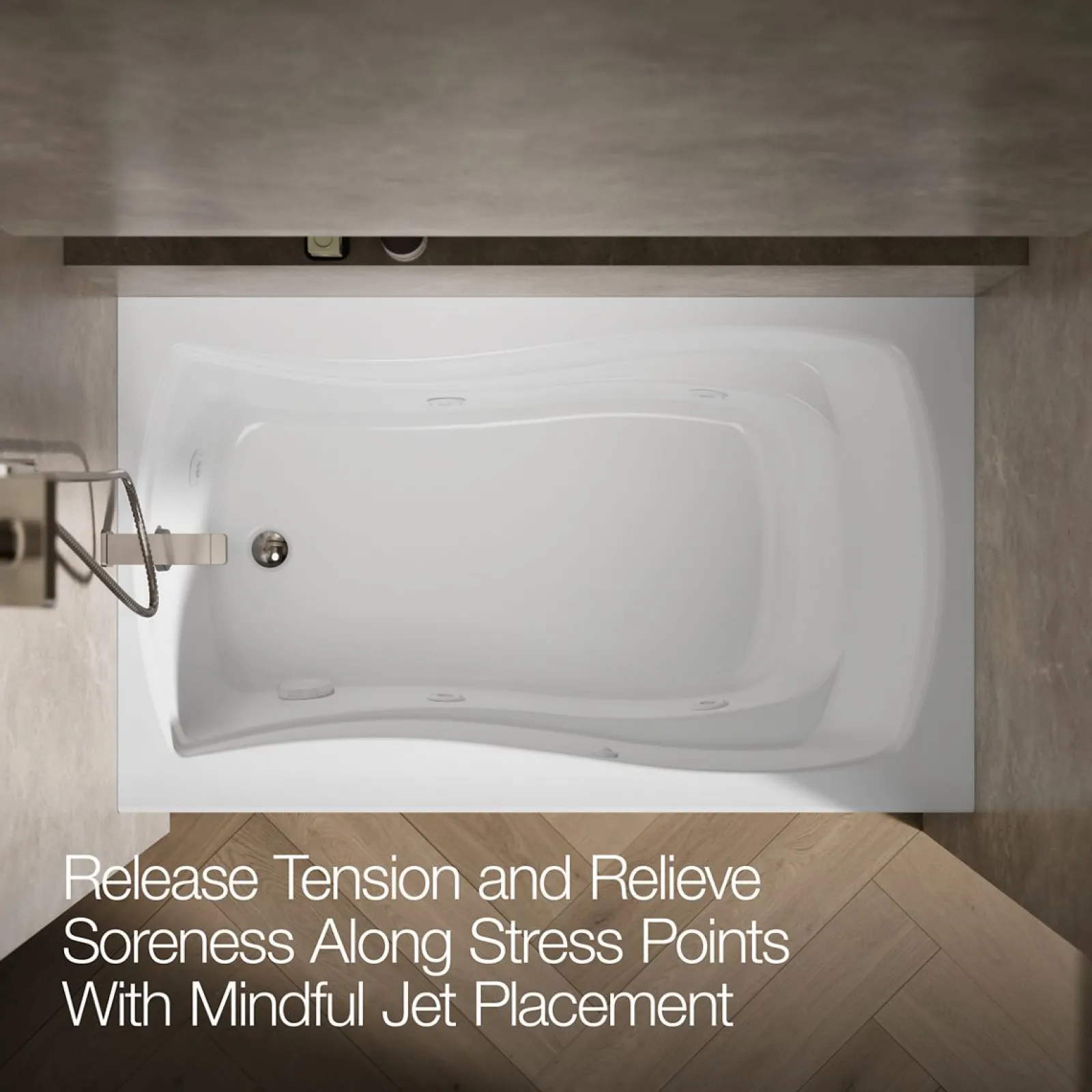 60" x 36" alcove heated whirlpool, left drain^Kohler Clearance