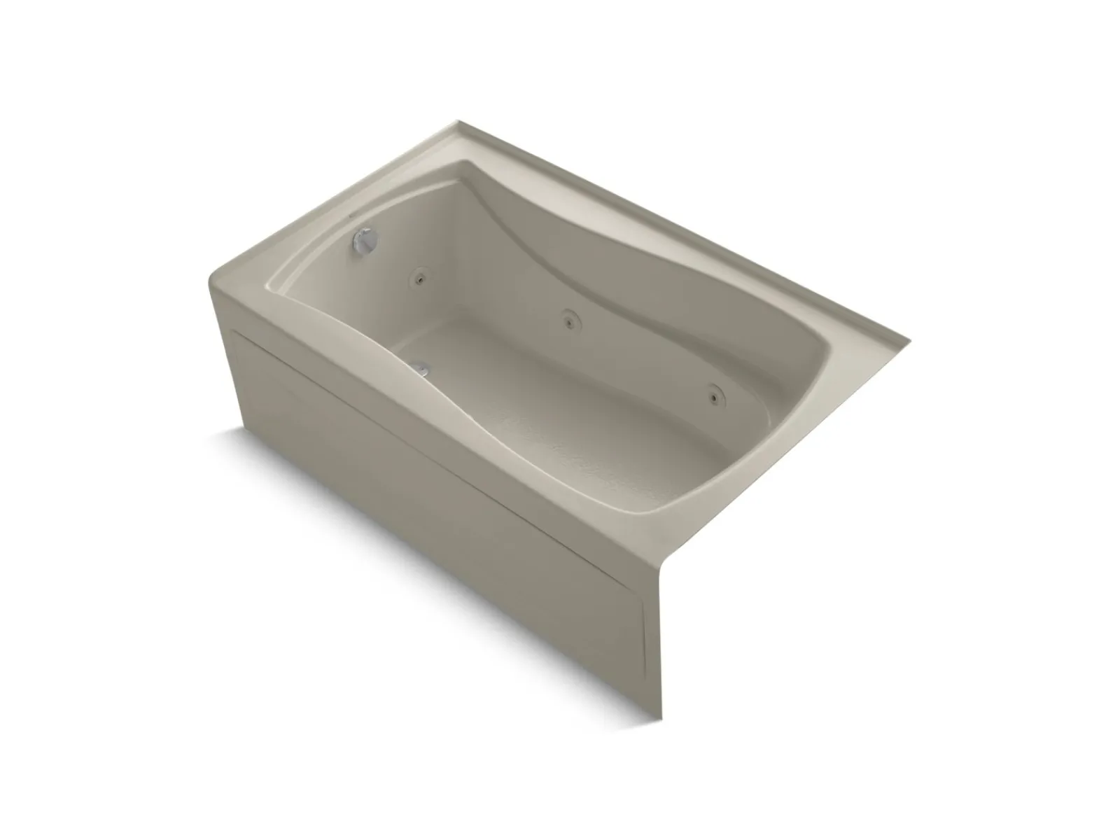 60" x 36" alcove heated whirlpool, left drain^Kohler Clearance