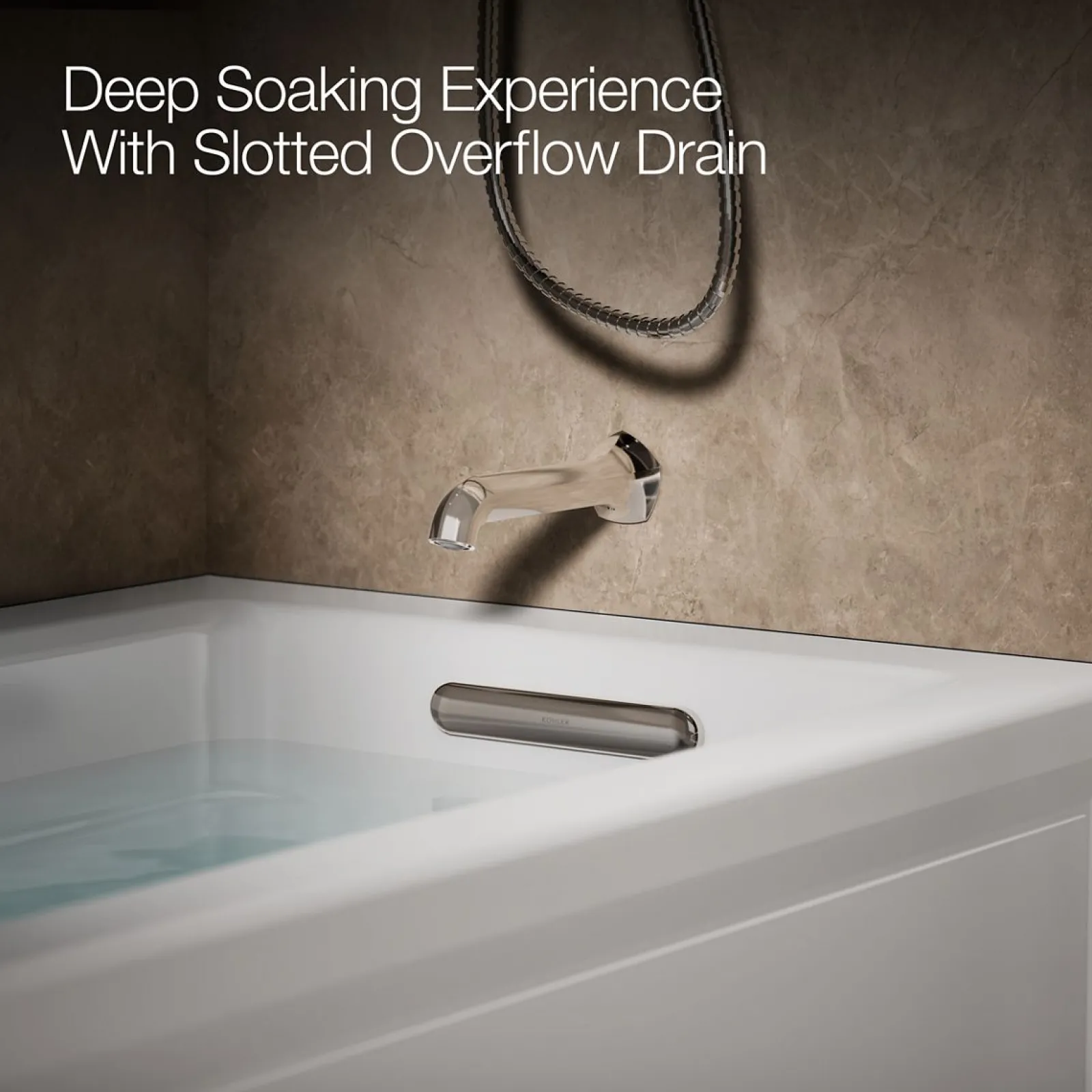 66" x 32" alcove heated whirlpool, right drain^Kohler