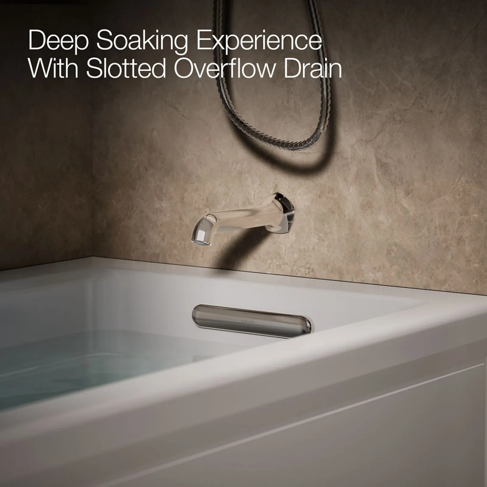 66" x 32" alcove heated whirlpool, right drain^Kohler