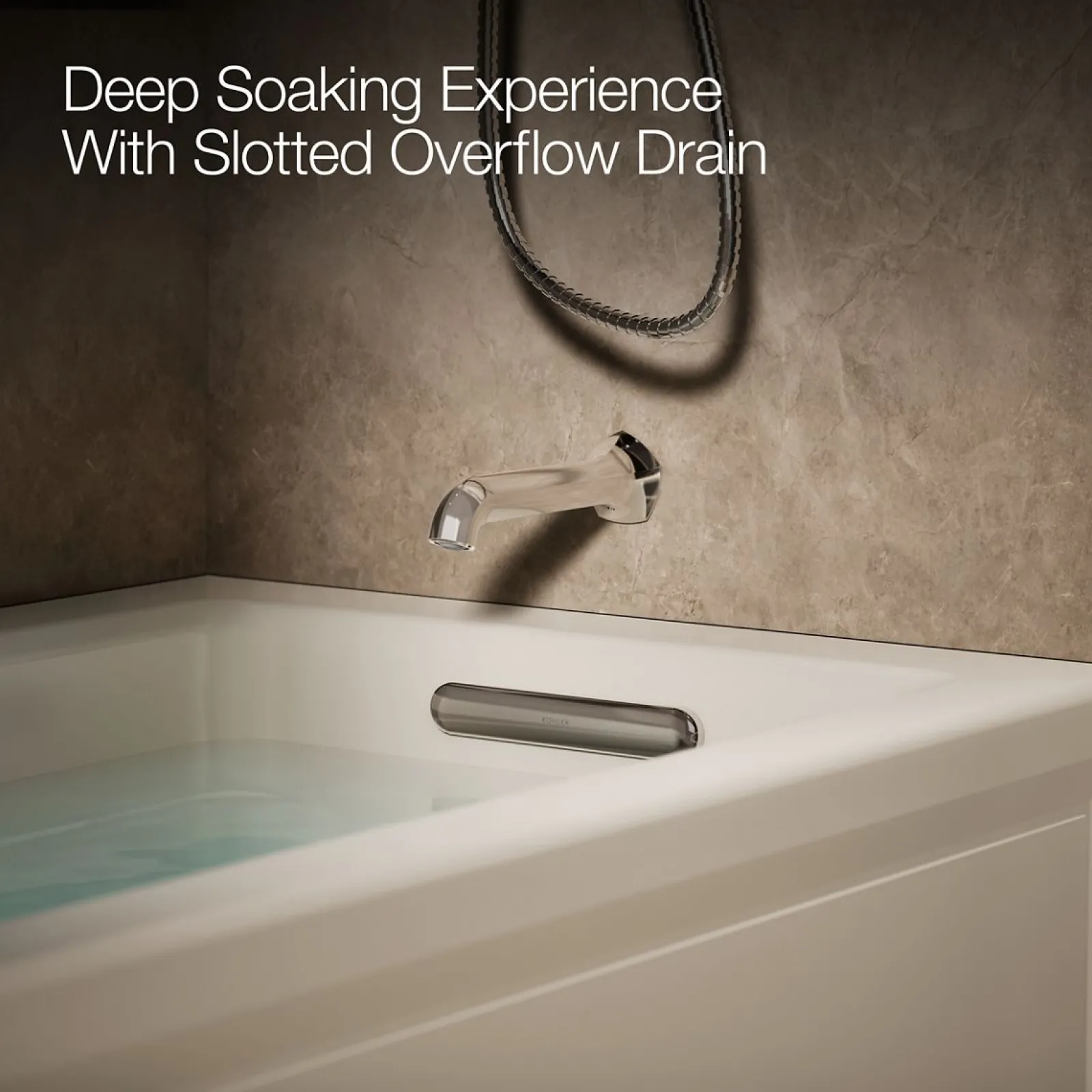 66" x 32" alcove heated whirlpool, right drain^Kohler