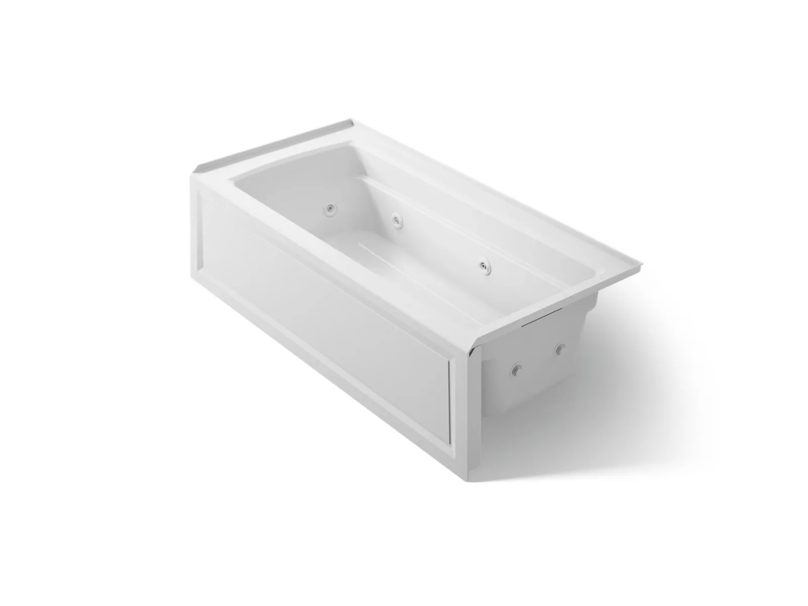 66" x 32" alcove heated whirlpool, right drain^Kohler