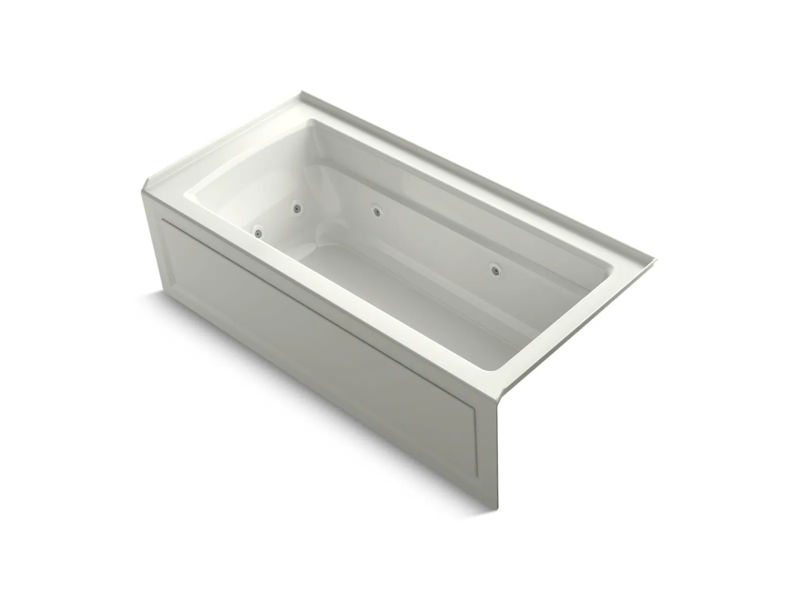 66" x 32" alcove heated whirlpool, right drain^Kohler