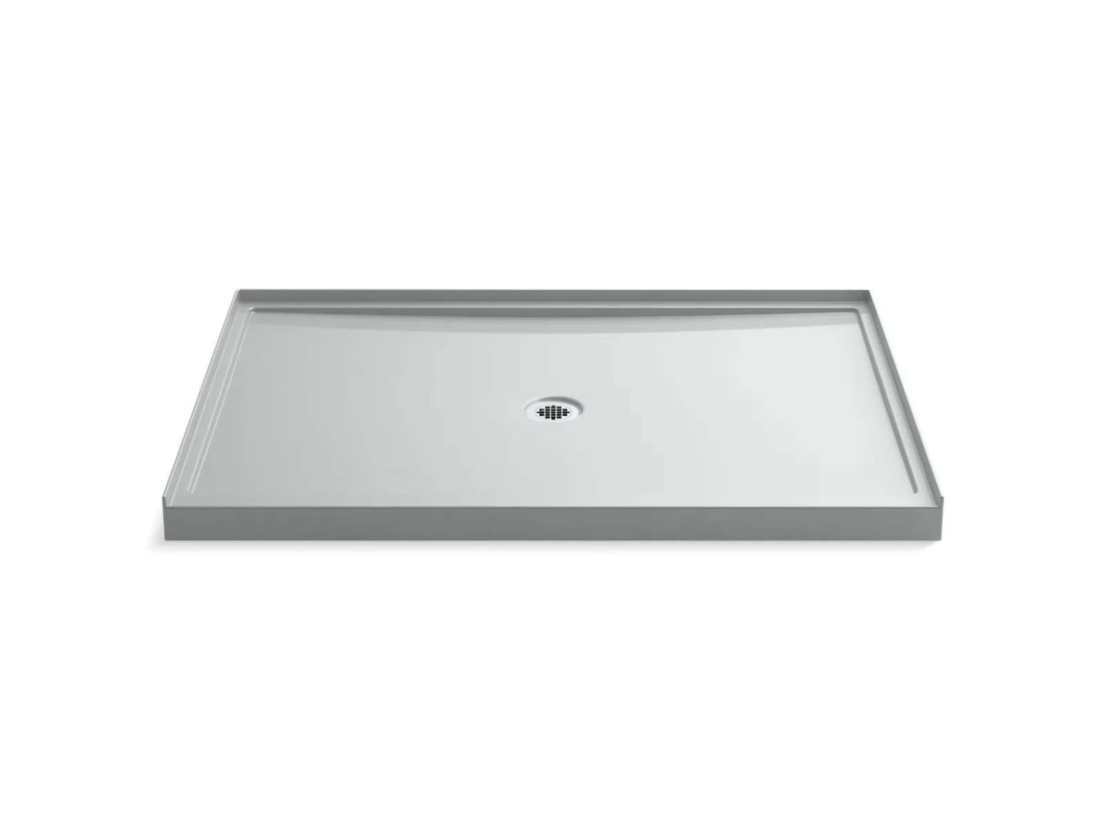 60" x 42" alcove shower base, center drain^Kohler Online