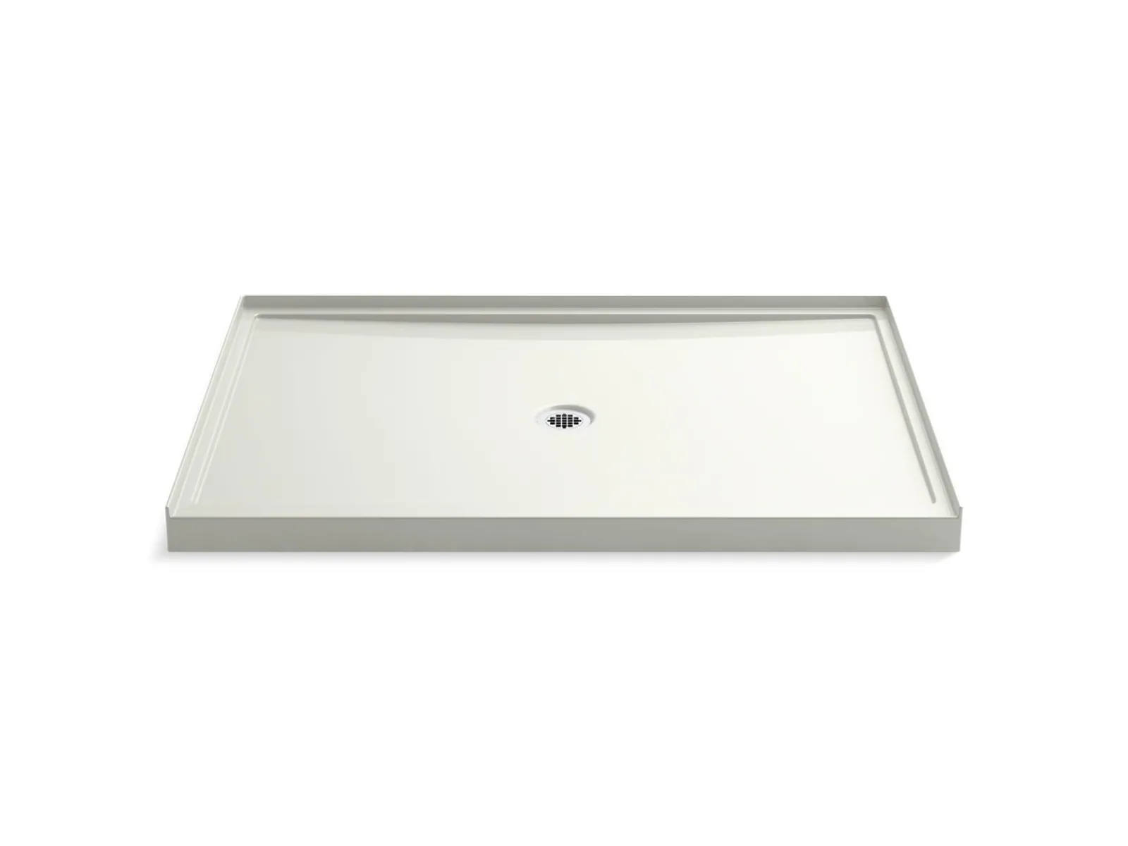 60" x 42" alcove shower base, center drain^Kohler Online