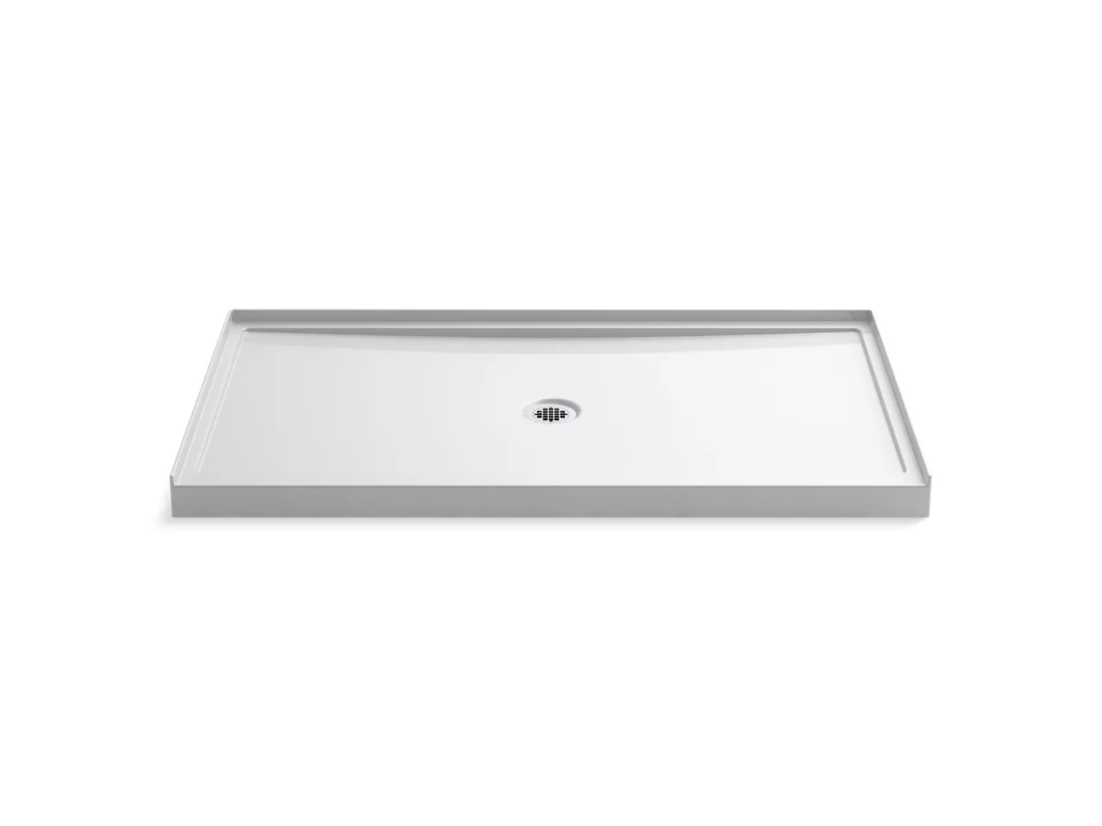 60" x 34" alcove shower base, center drain^Kohler Sale