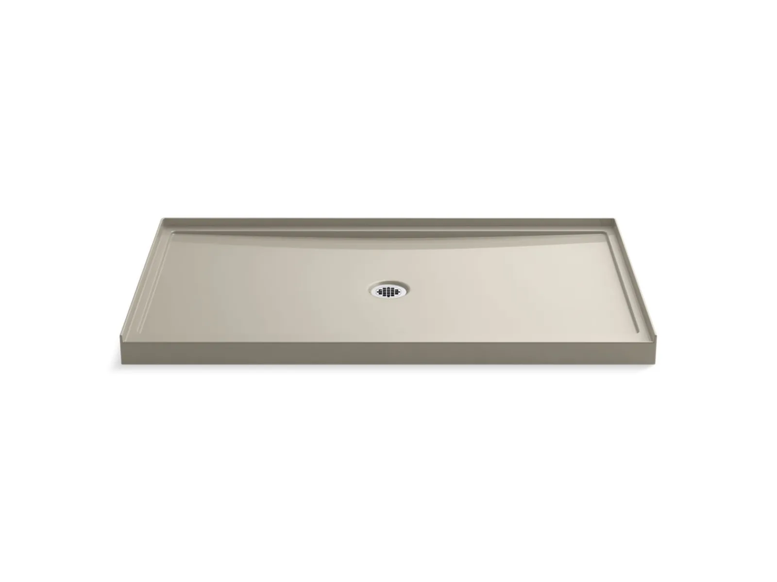 60" x 34" alcove shower base, center drain^Kohler Sale