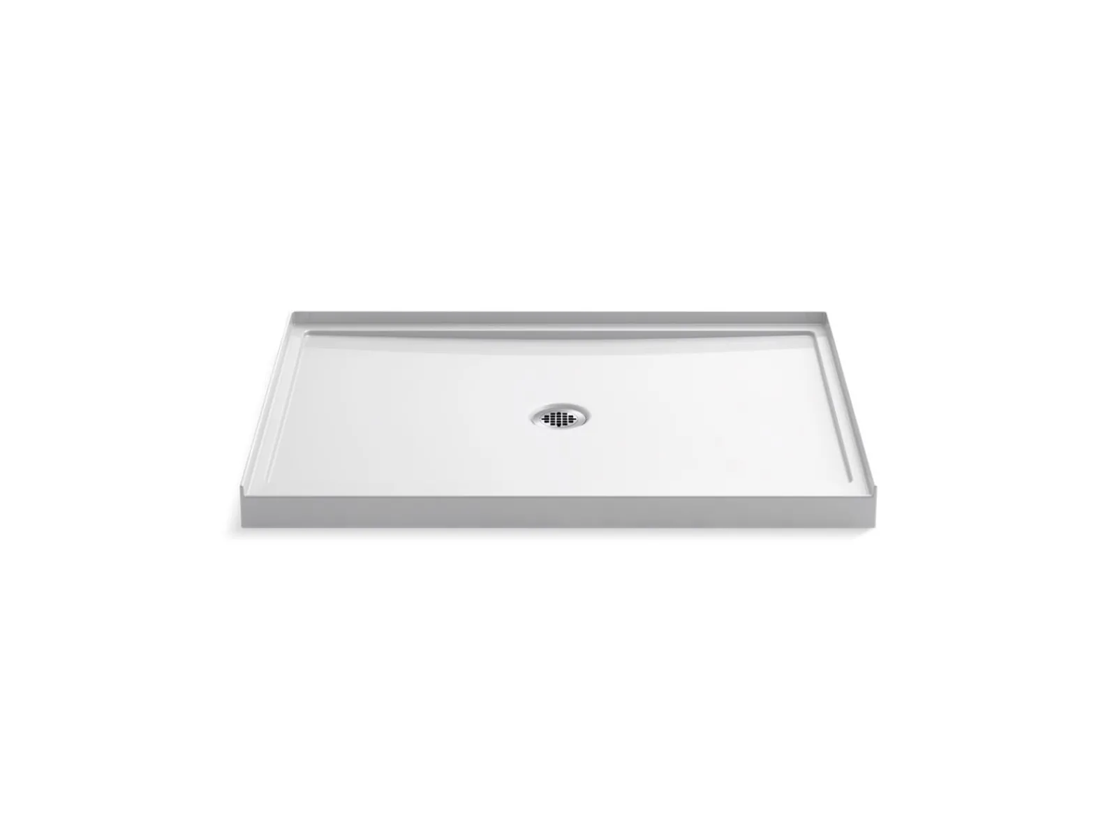48" x 34" alcove shower base, center drain^Kohler Sale