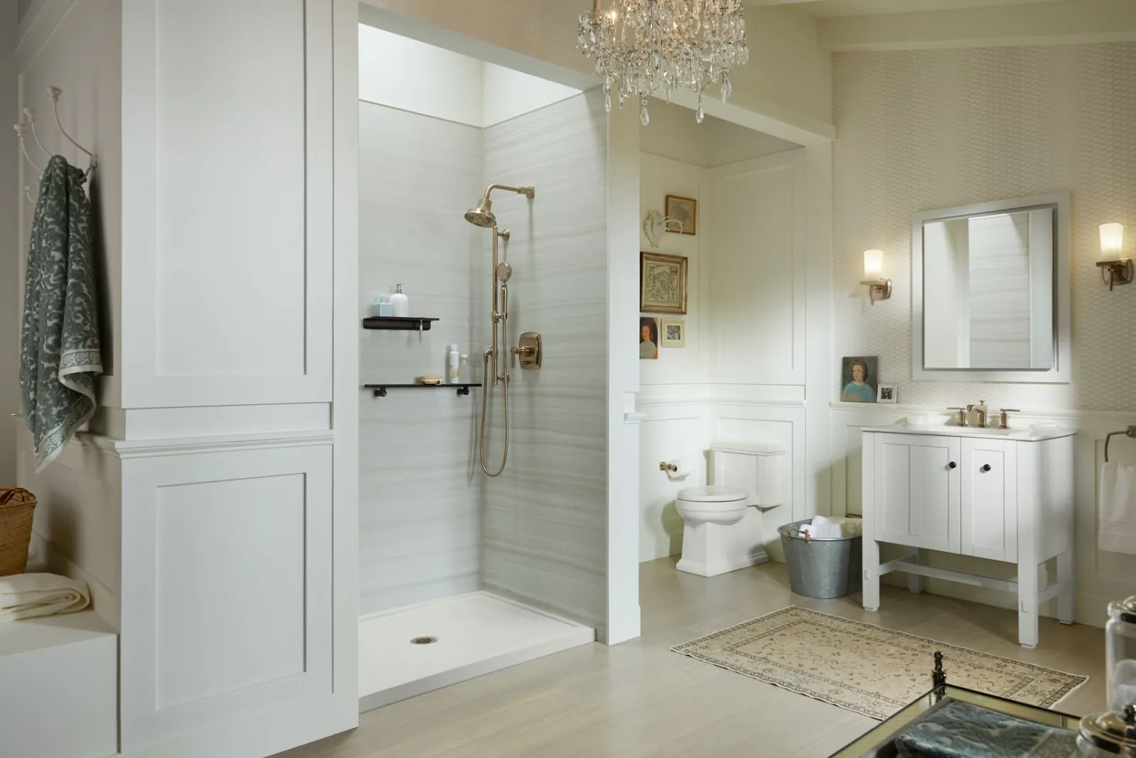 48" x 34" alcove shower base, center drain^Kohler Sale