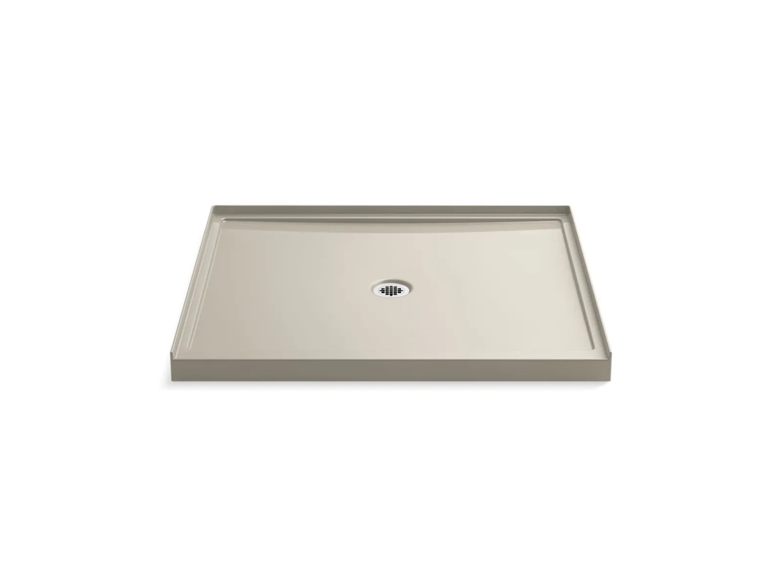 48" x 42" alcove shower base, center drain^Kohler Best