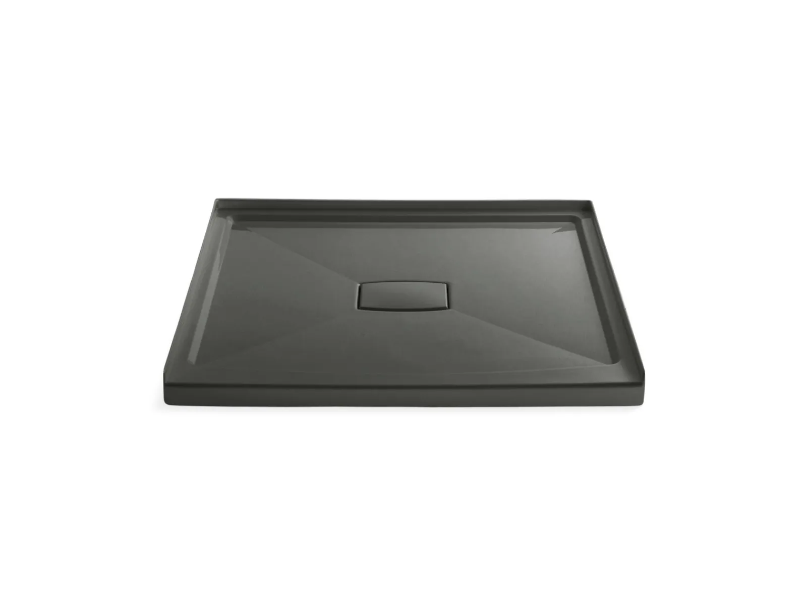 48" x 48" alcove shower base, center drain^Kohler
