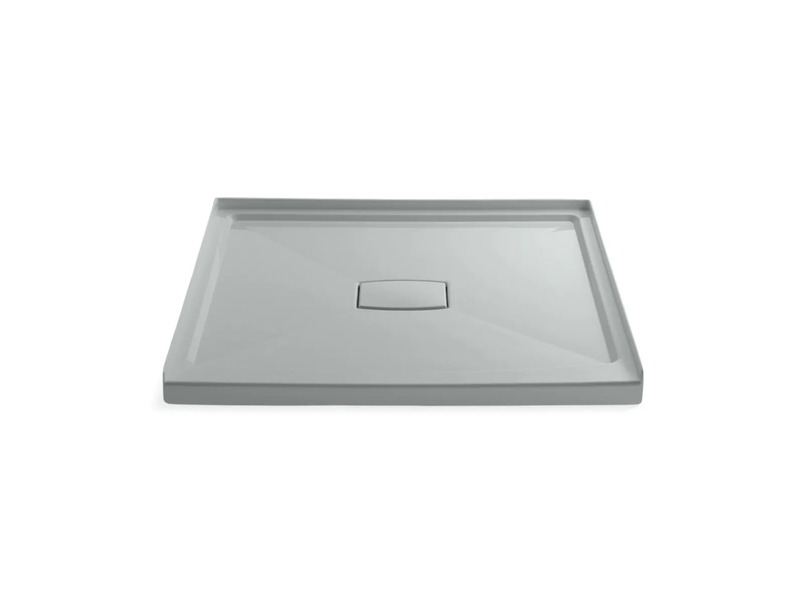 48" x 48" alcove shower base, center drain^Kohler