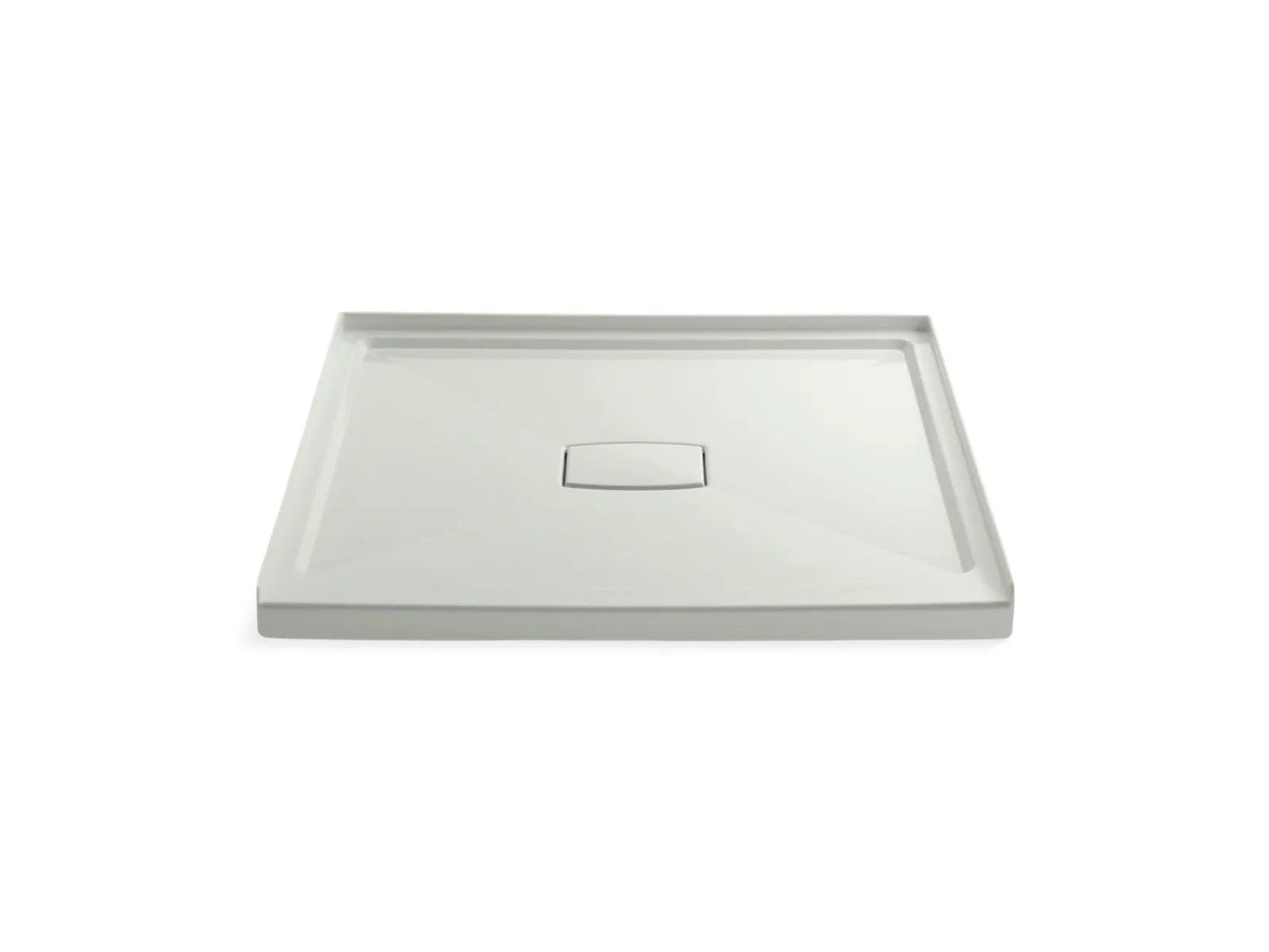 48" x 48" alcove shower base, center drain^Kohler