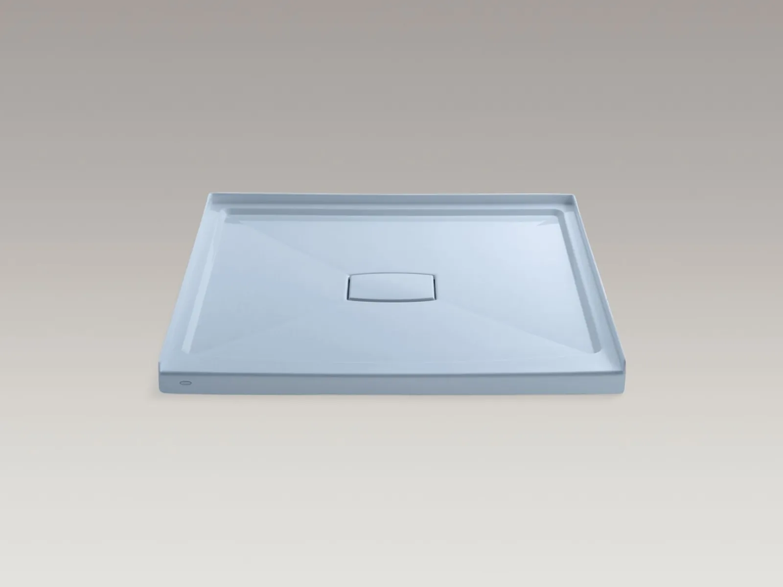 48" x 48" alcove shower base, center drain^Kohler