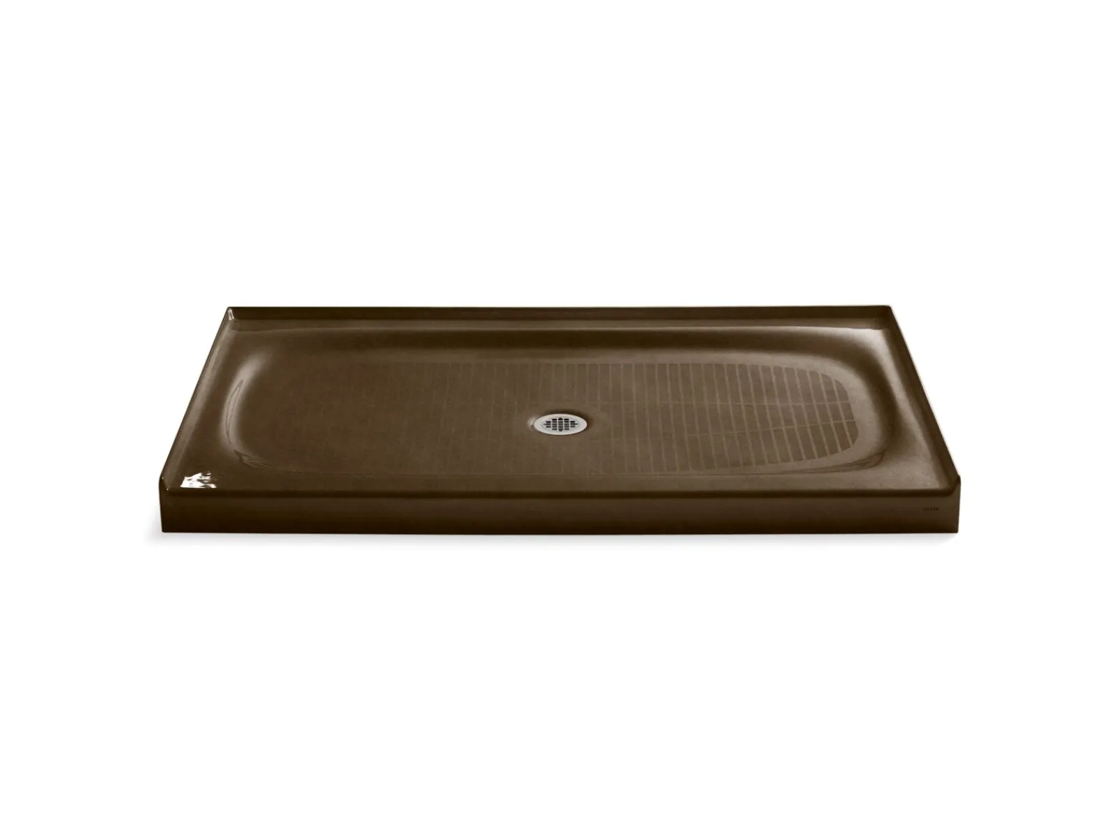 60" x 36" alcove shower base, center drain^Kohler Hot