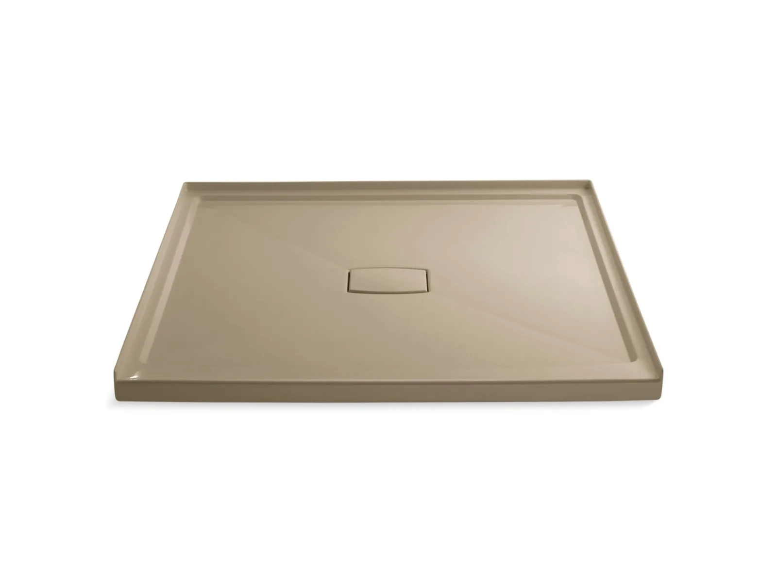 60" x 60" alcove shower base, center drain^Kohler Discount