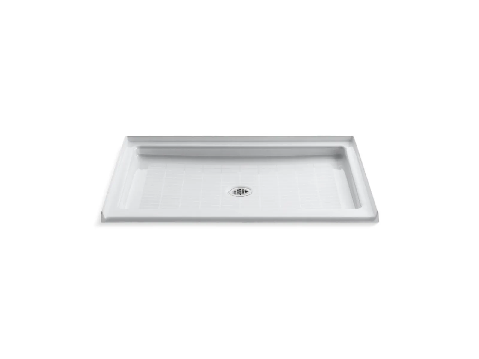 48" x 36" alcove shower base, center drain^Kohler
