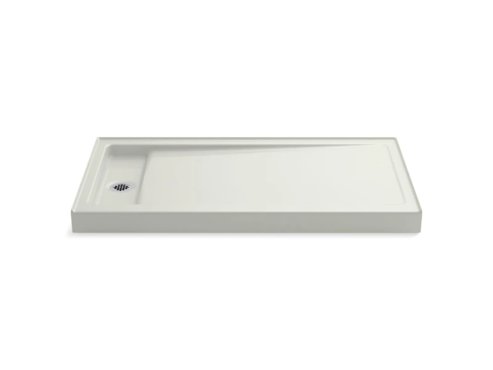 60" x 32" alcove shower base, left drain^Kohler