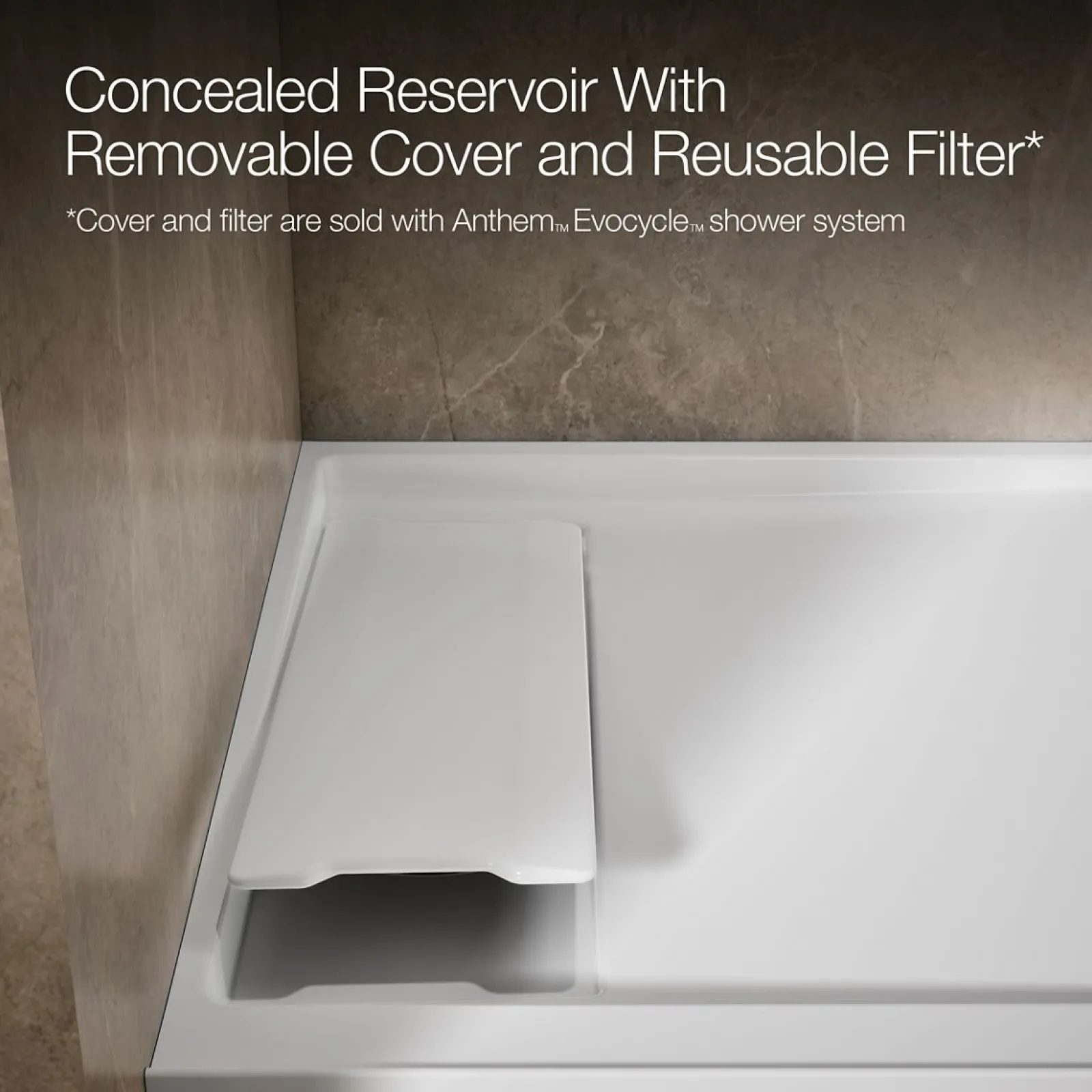 48" x 36" alcove shower base, left drain^Kohler Outlet