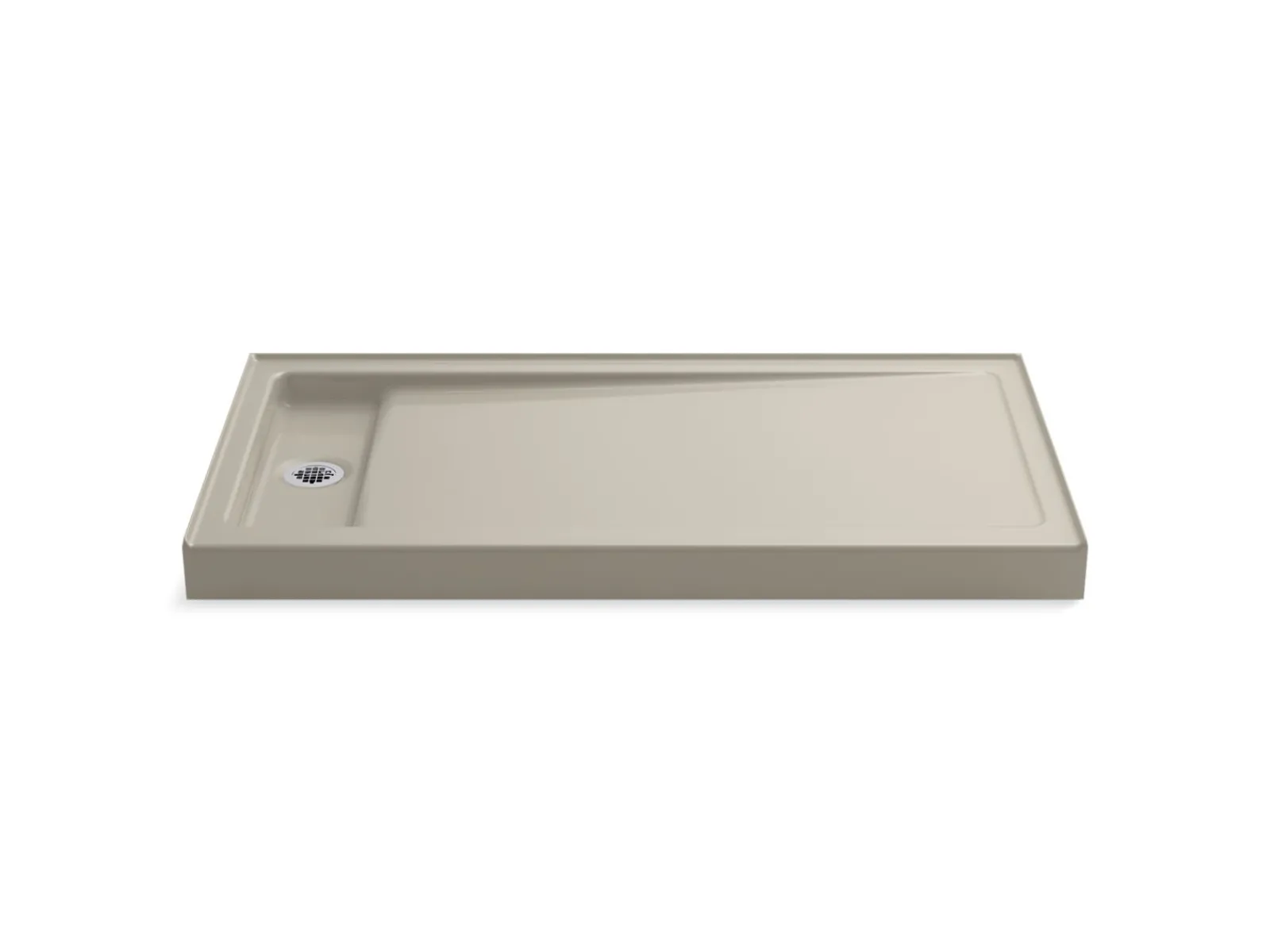 60" x 32" alcove shower base, left offset drain^Kohler Discount