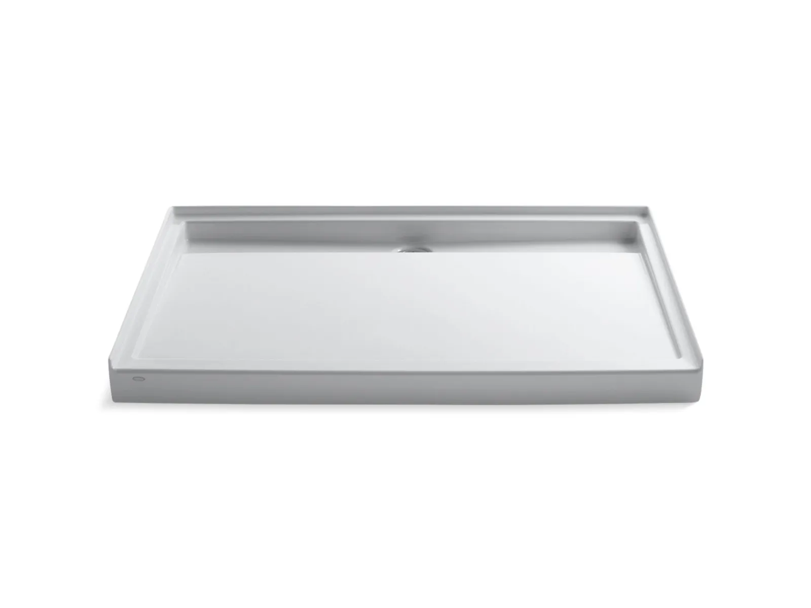60" x 42" alcove shower base, rear center drain^Kohler