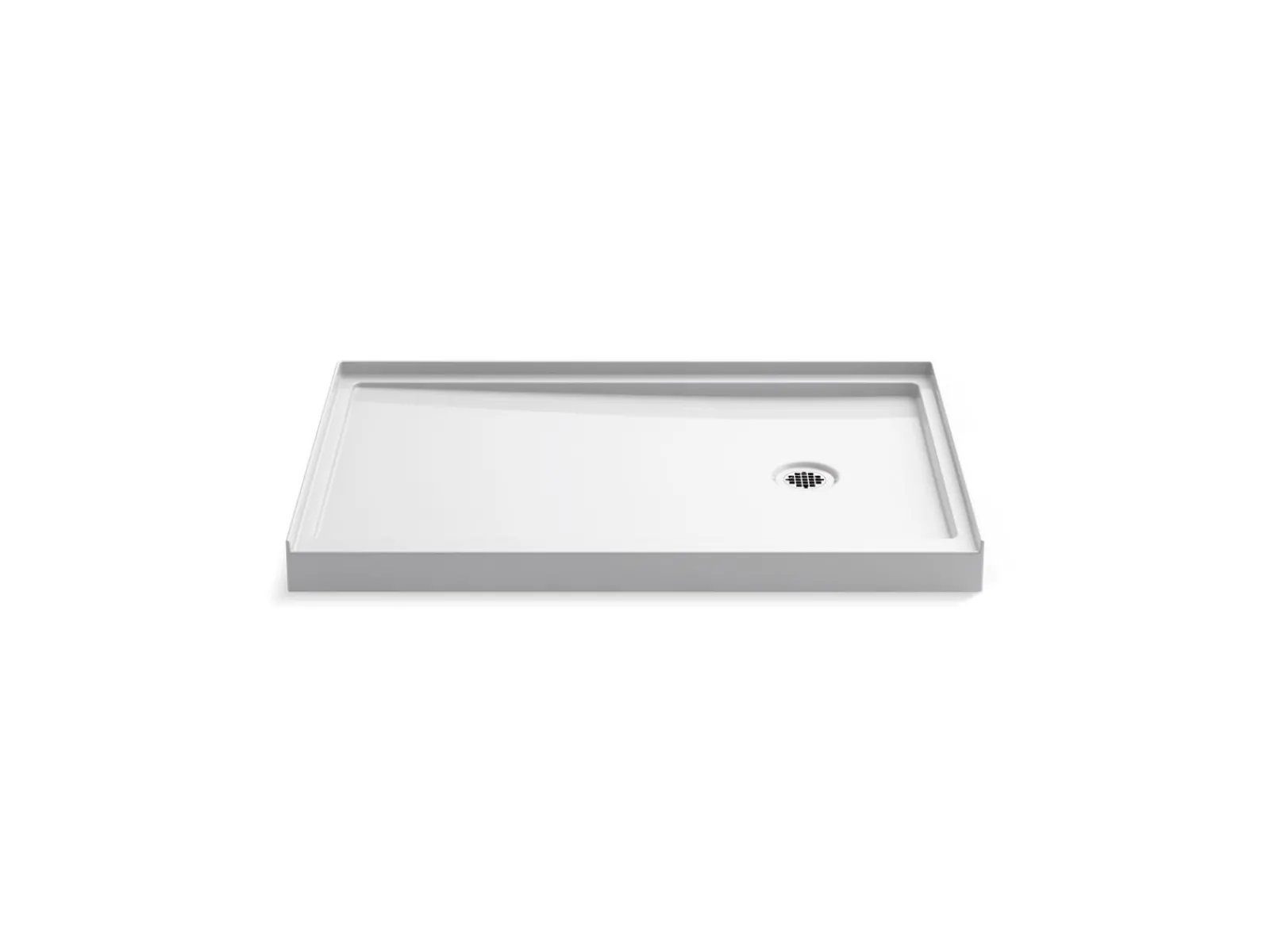 48" x 32" alcove shower base, right drain^Kohler Best